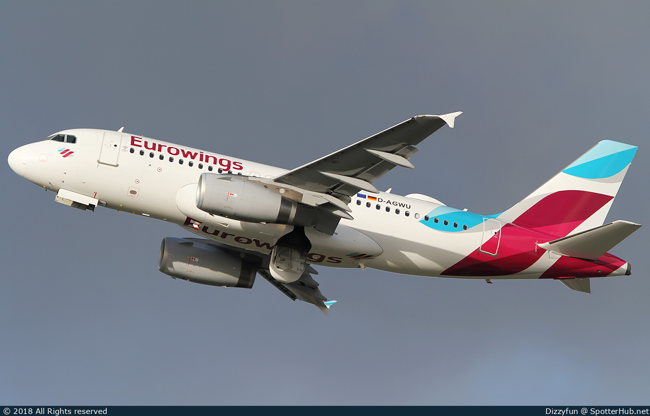 Photo of D-AGWU - Airbus A319-132 operated by Eurowings