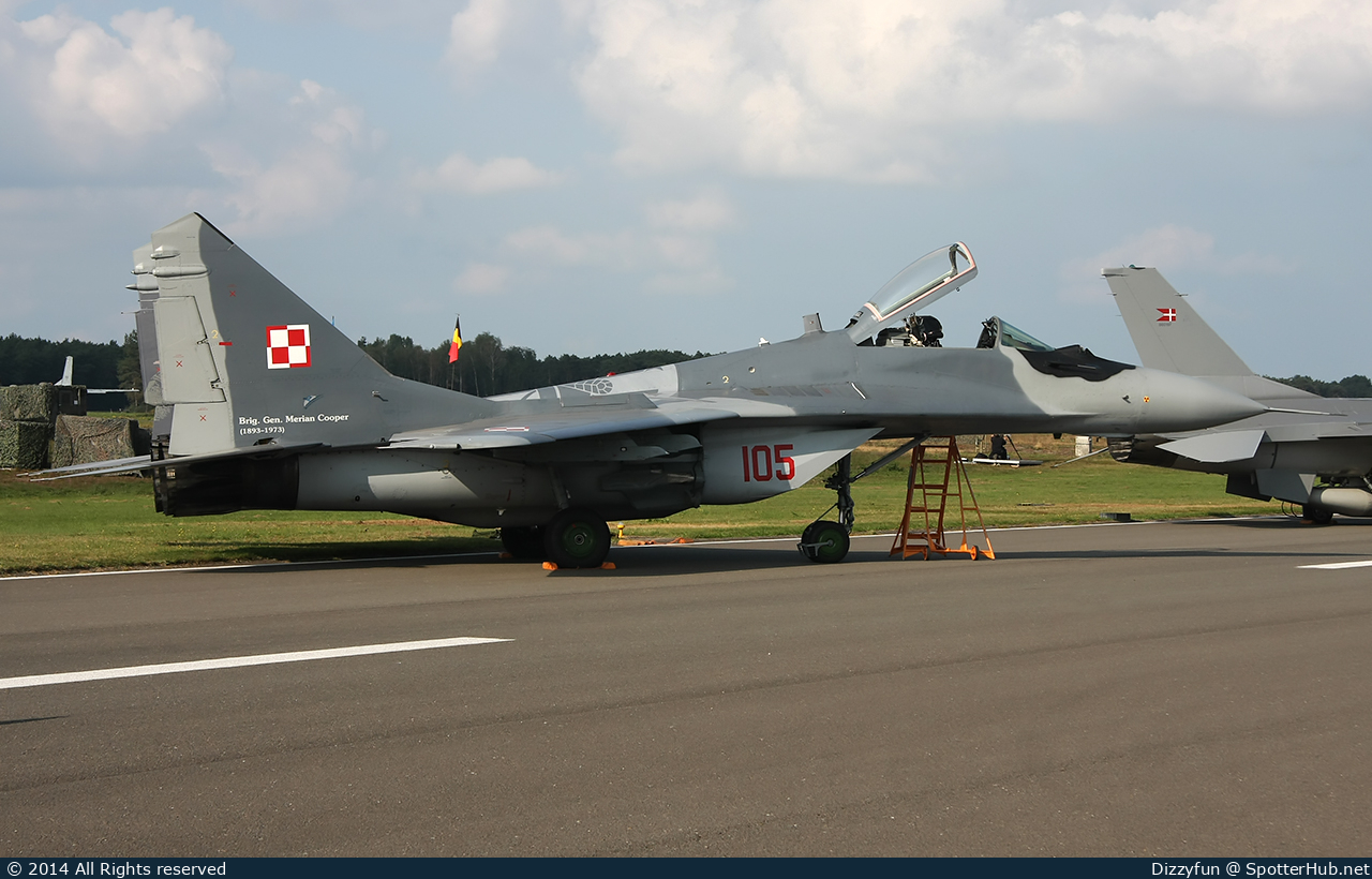 Photo of 105 - Mikoyan-Gurevich MiG-29A Fulcrum-A operated by Polish Air Force