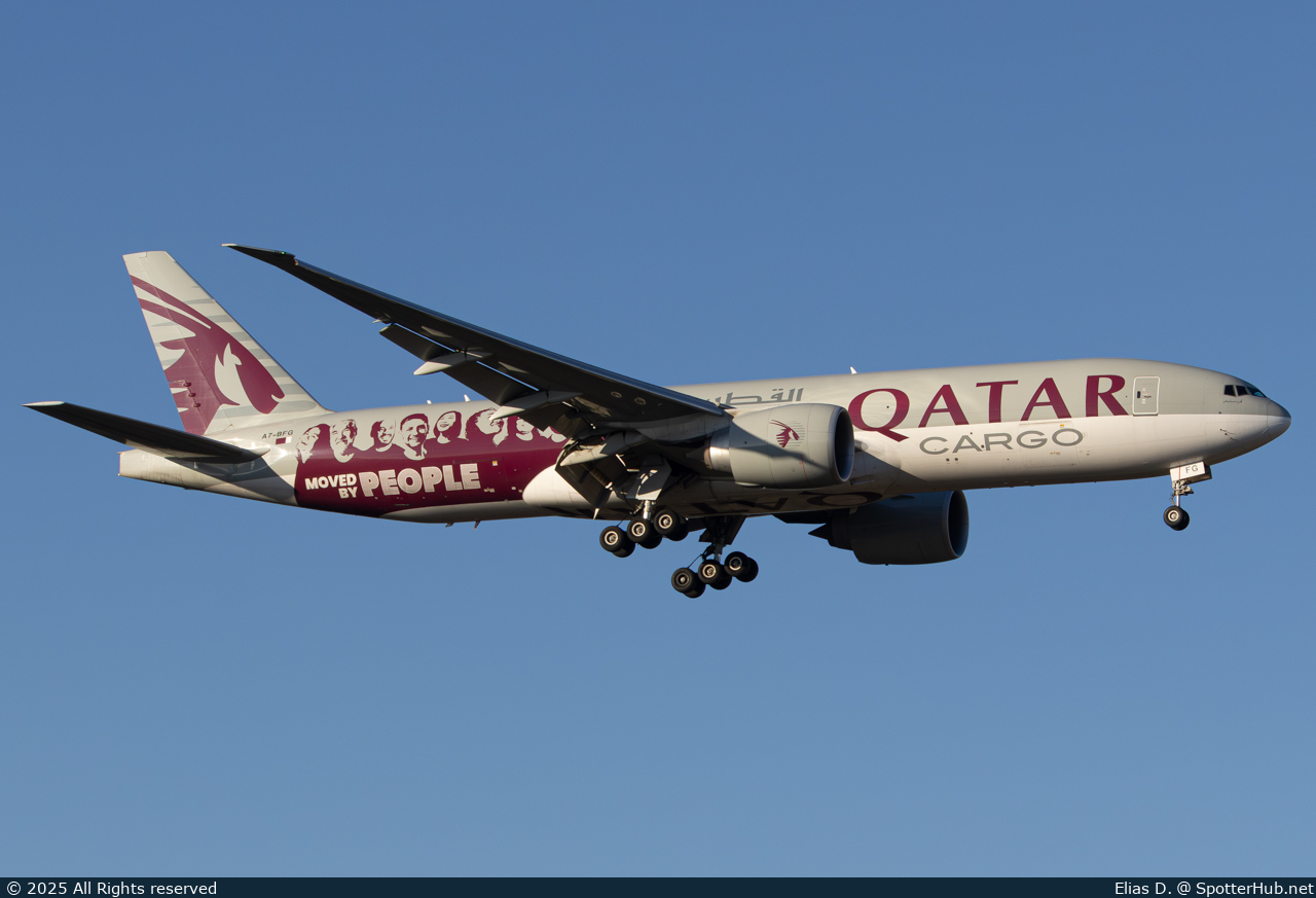 Photo of A7-BFG - Boeing 777-FDZ operated by Qatar Airways Cargo