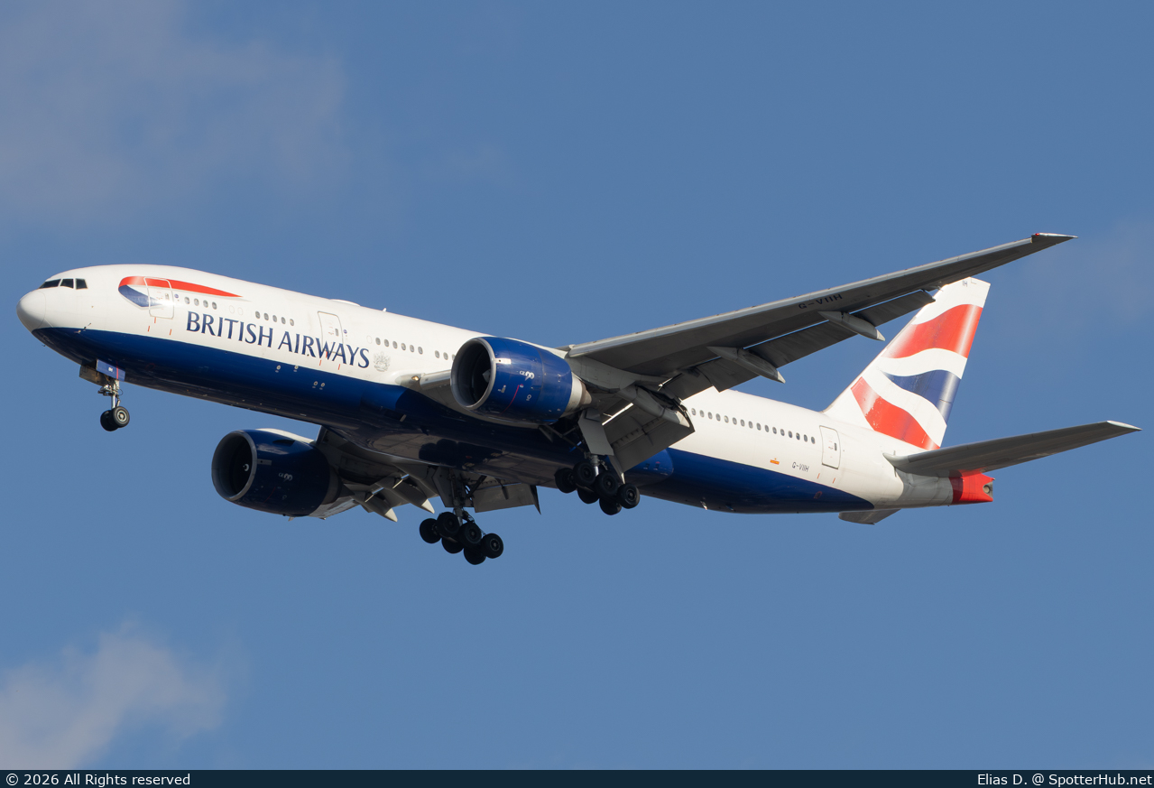 Photo of G-VIIH - Boeing 777-236(ER) operated by British Airways