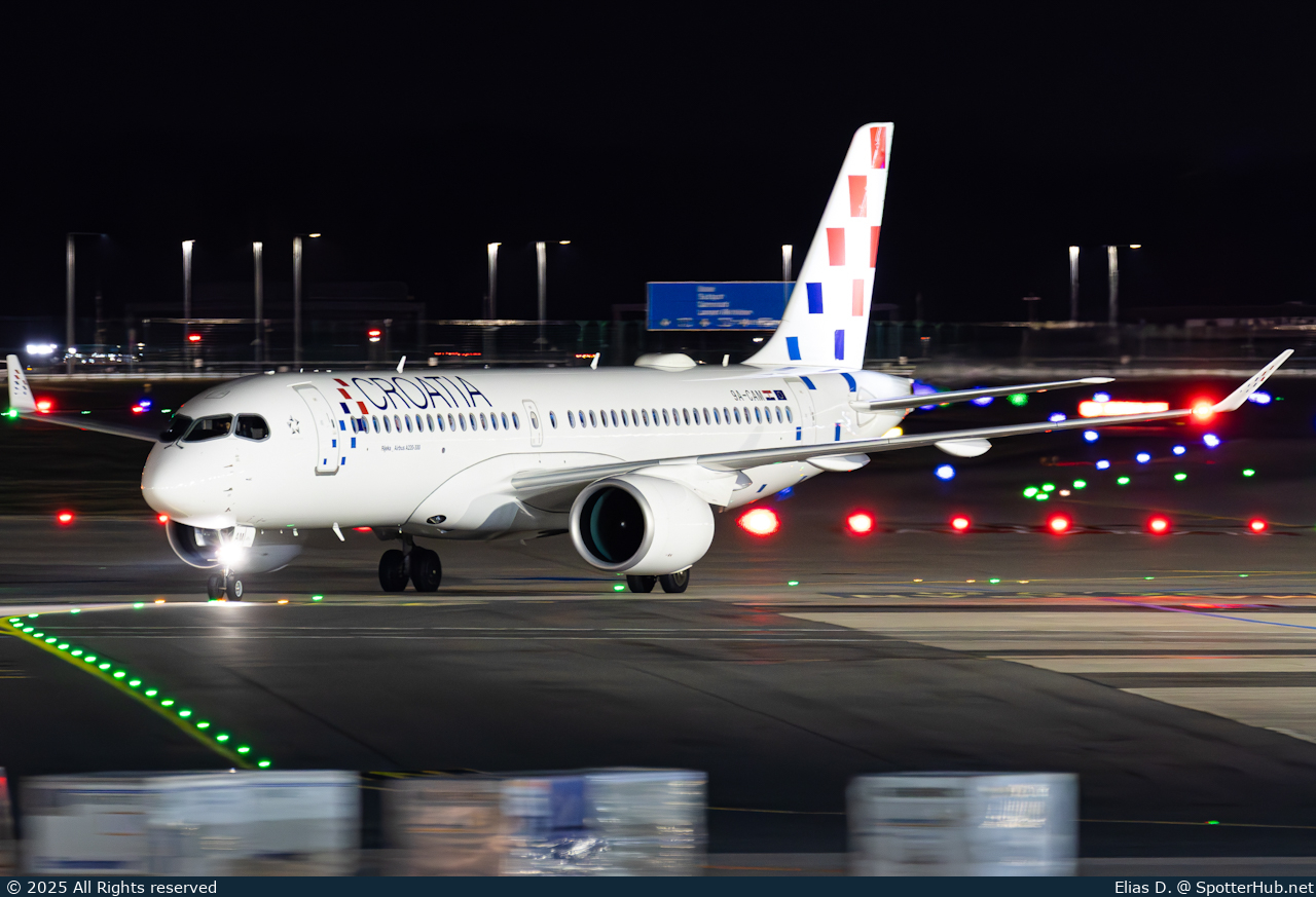 Photo of 9A-CAM - Airbus A220-371 operated by Croatia Airlines