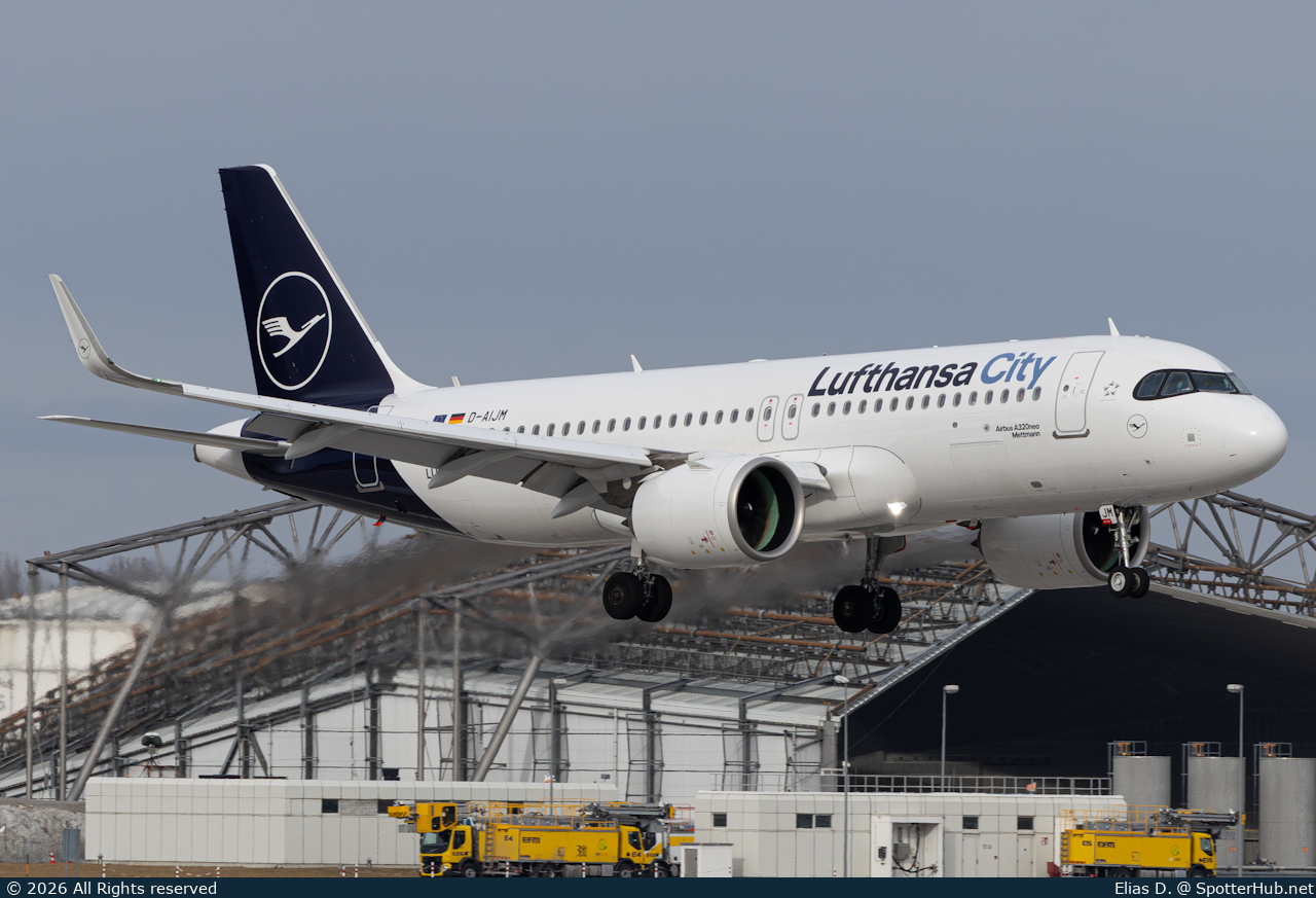 Photo of D-AIJM - Airbus A320-271N operated by Lufthansa City Airlines