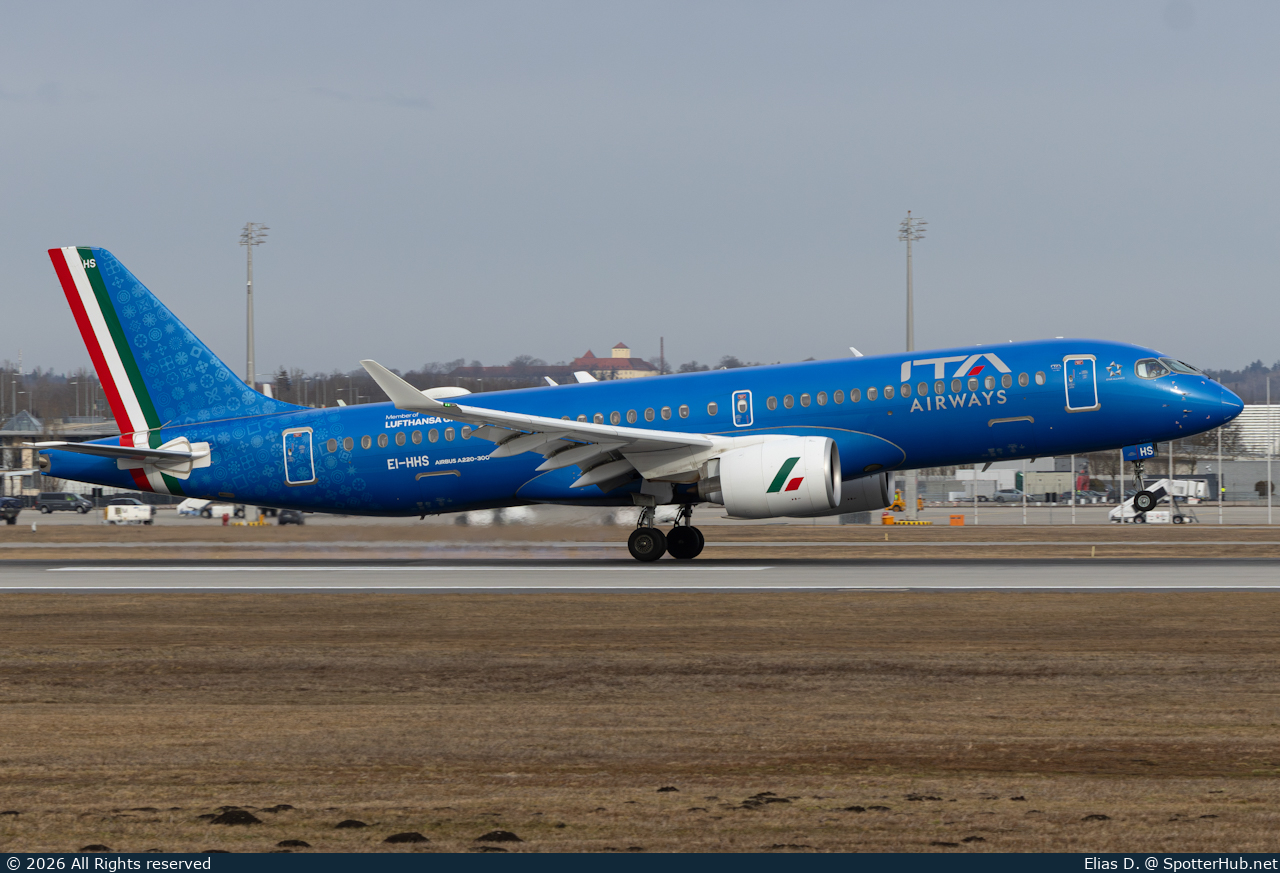 Photo of EI-HHS - Airbus A220-300 operated by ITA Airways