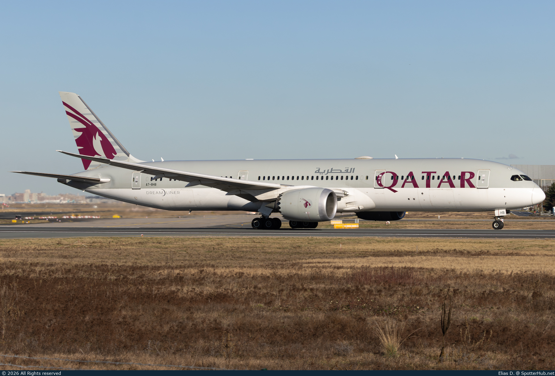 Photo of A7-BHB - Boeing 787-9 Dreamliner operated by Qatar Airways
