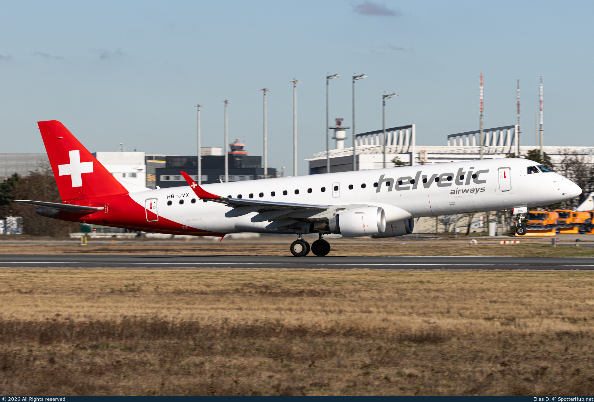 Photo of HB-JVX - Embraer ERJ-190LR operated by Helvetic Airways