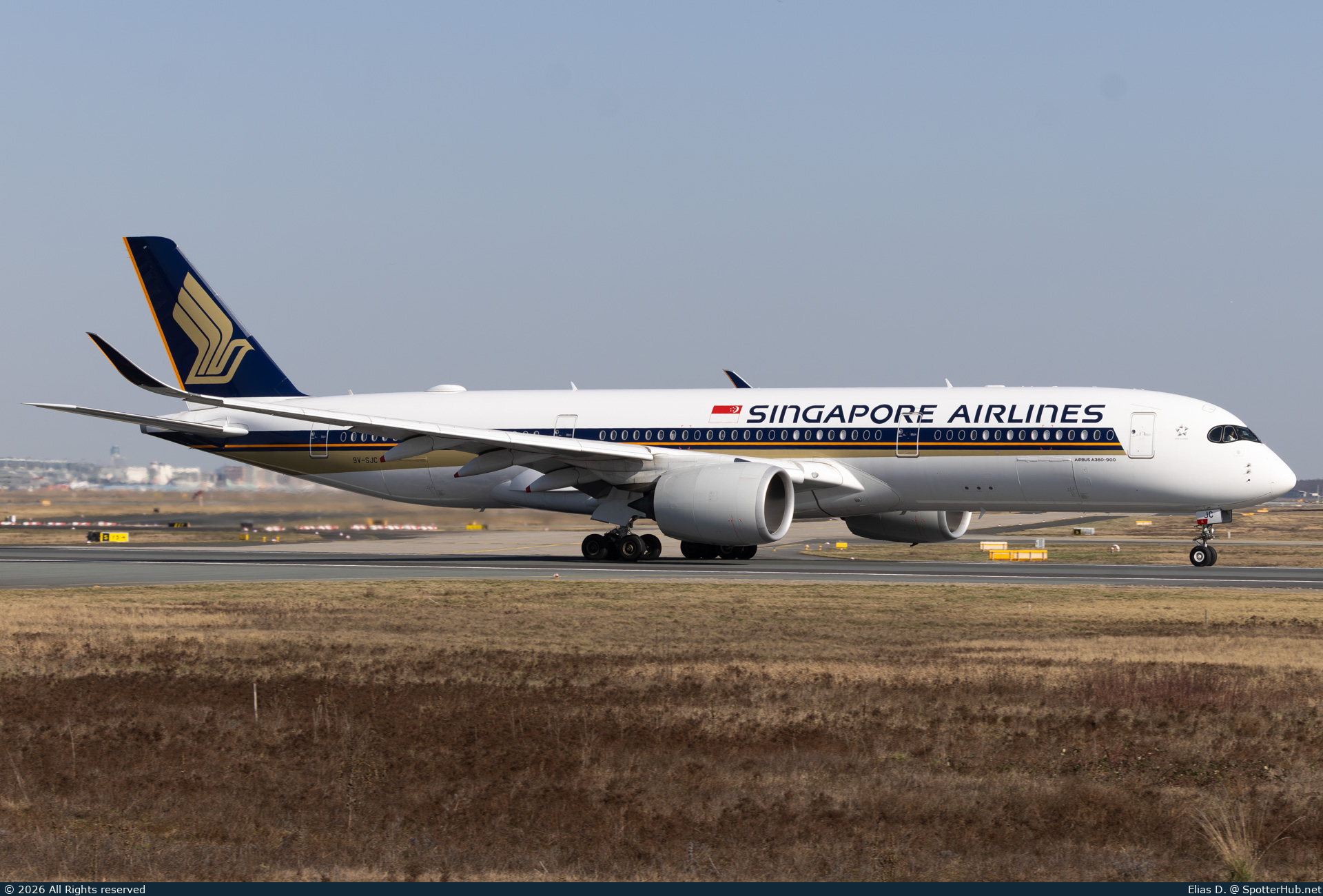 Photo of 9V-SJC - Airbus A350-941 operated by Singapore Airlines