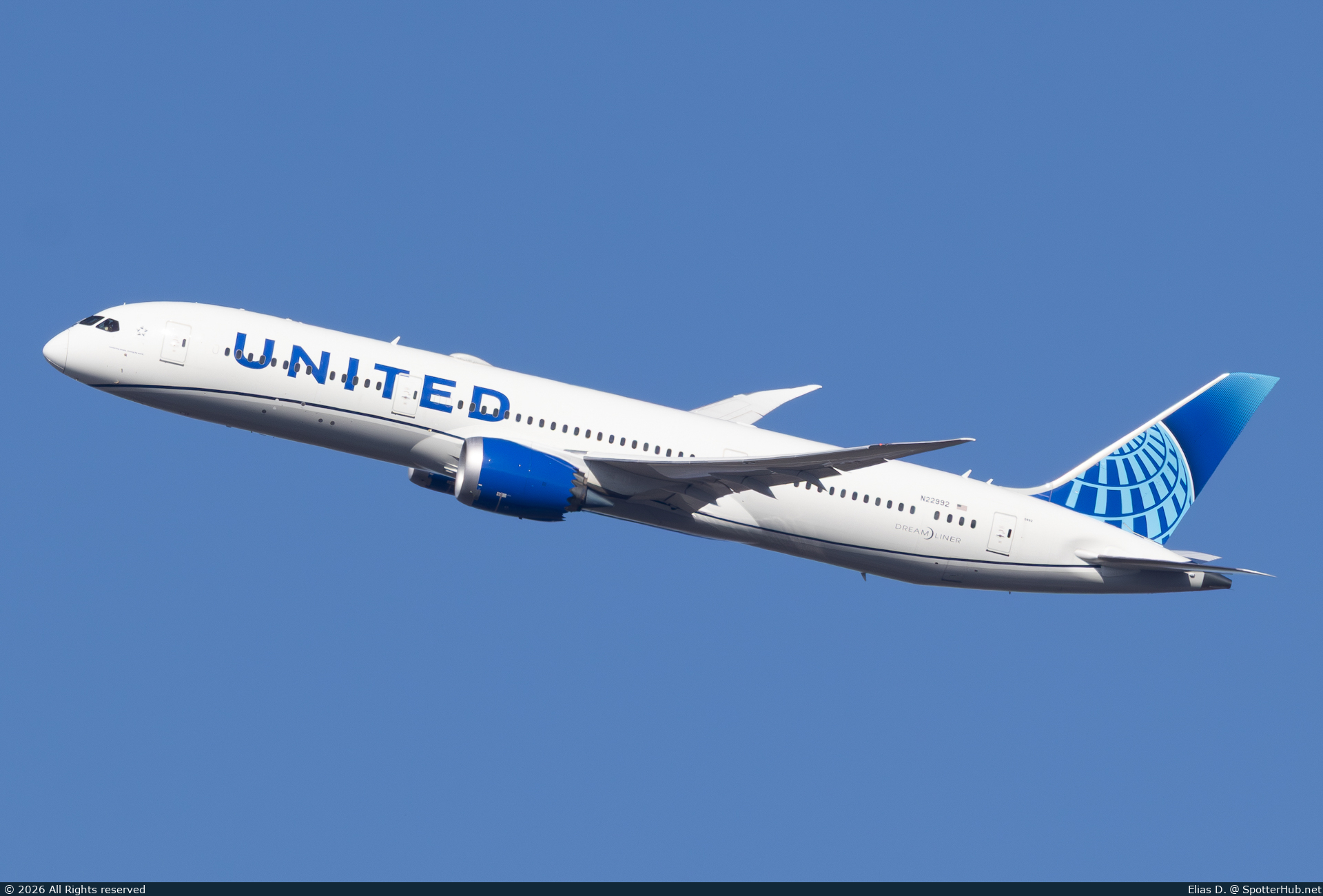 Photo of N22992 - Boeing 787-9 Dreamliner operated by United Airlines