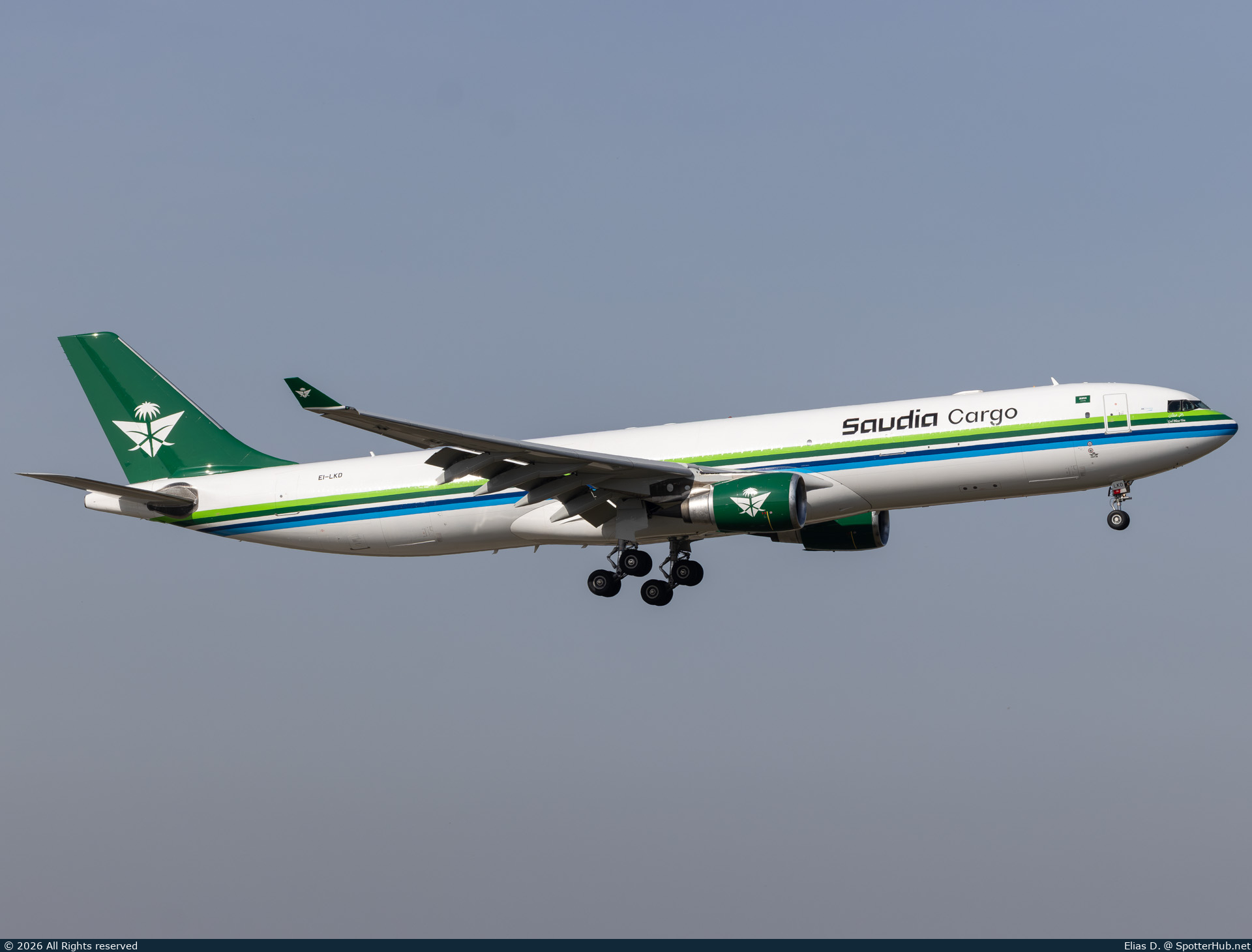 Photo of EI-LKD - Airbus A330-302(P2F) operated by Saudia Cargo (opb ASL Airlines Ireland)