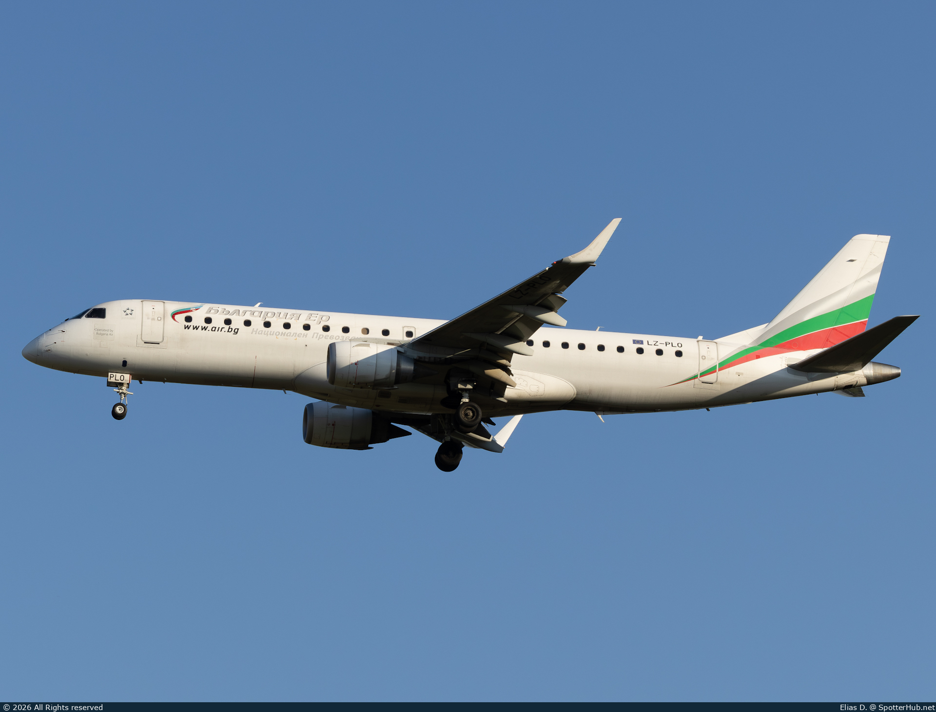 Photo of LZ-PLO - Embraer ERJ-190STD operated by Bulgaria Air