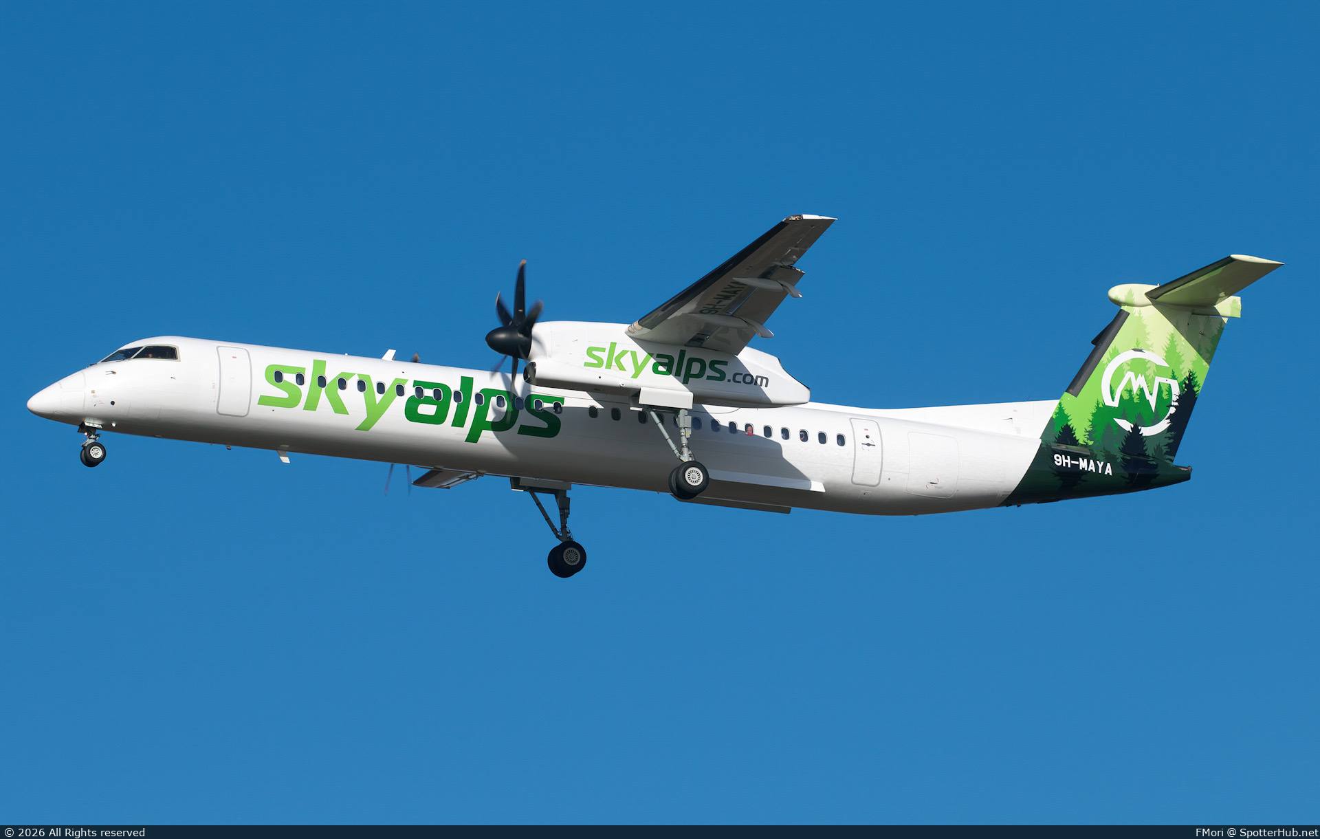 Photo of 9H-MAYA - Bombardier DHC-8-402 Dash 8 Q400 operated by SkyAlps