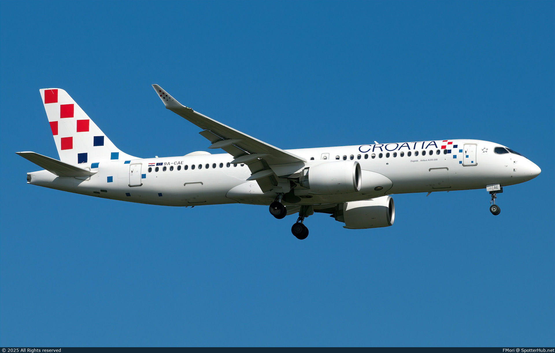 Photo of 9A-CAE - Airbus A220-300 operated by Croatia Airlines