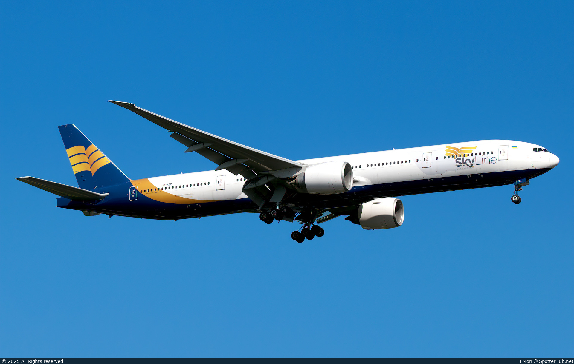 Photo of UR-AZR - Boeing 777-31H(ER) operated by Skyline Express Airlines