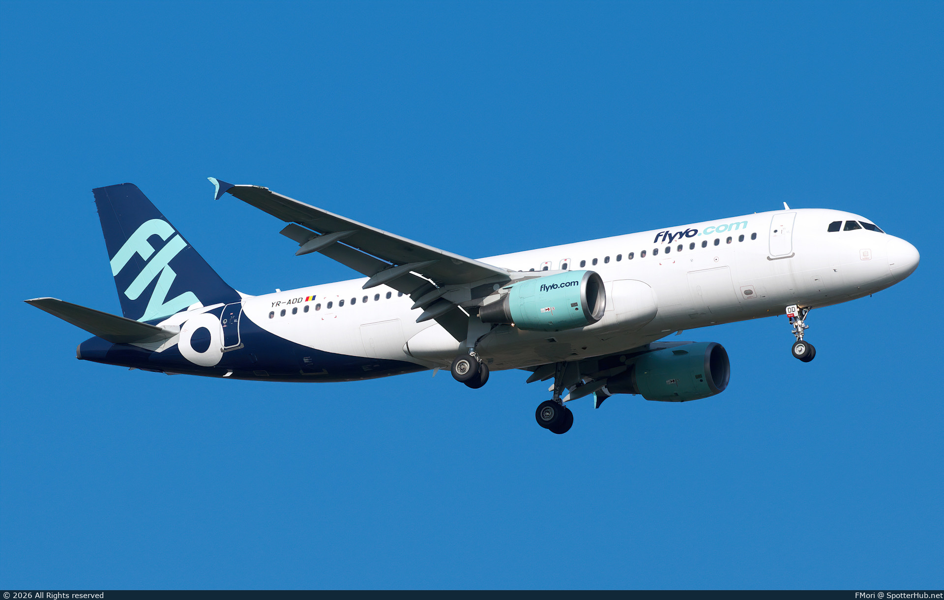 Photo of YR-ADD - Airbus A320-214 operated by flyyo