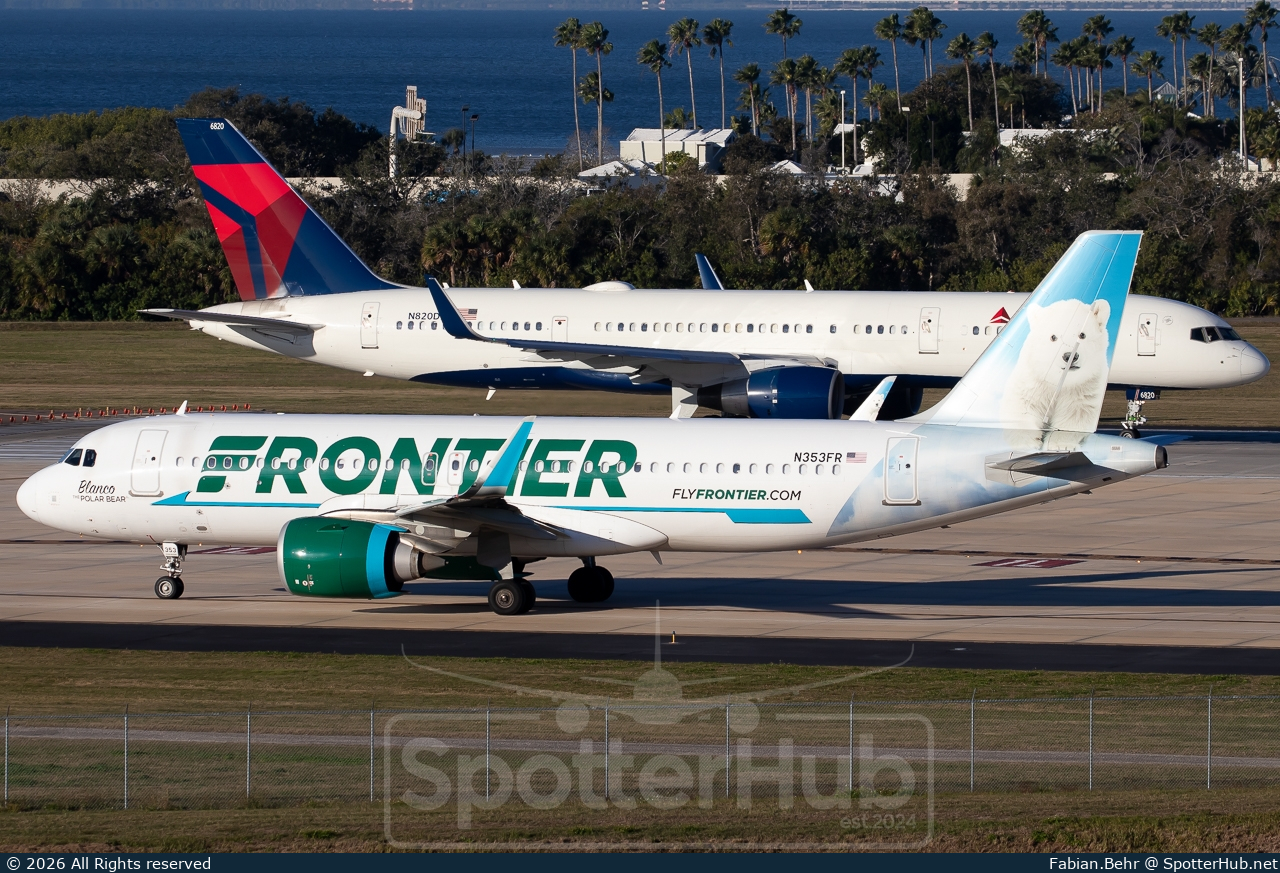Photo of N353FR - Airbus A320-251N operated by Frontier Airlines