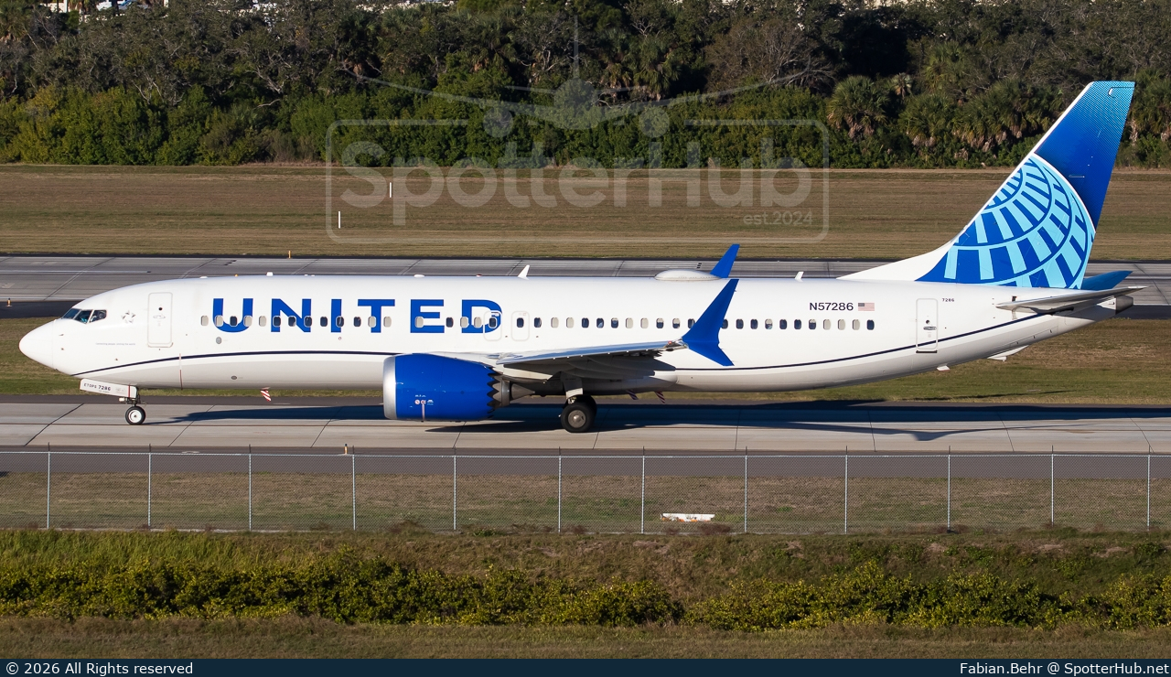 Photo of N57286 - Boeing 737 MAX 8 operated by United Airlines