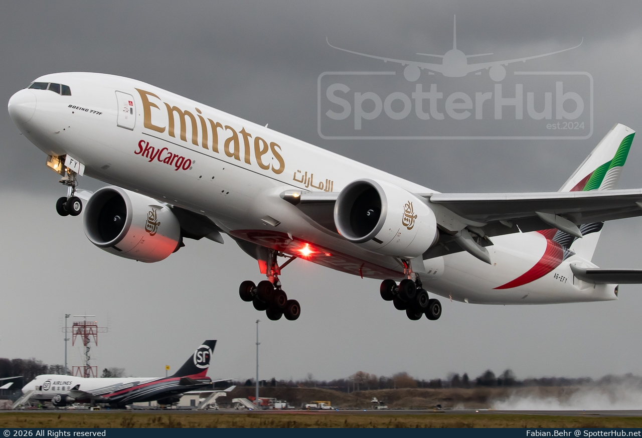 Photo of A6-EFY - Boeing 777-F operated by Emirates SkyCargo