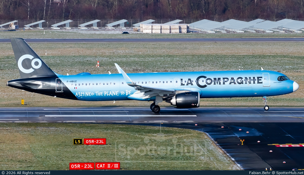 Photo of F-HBUZ - Airbus A321-252NX operated by La Compagnie