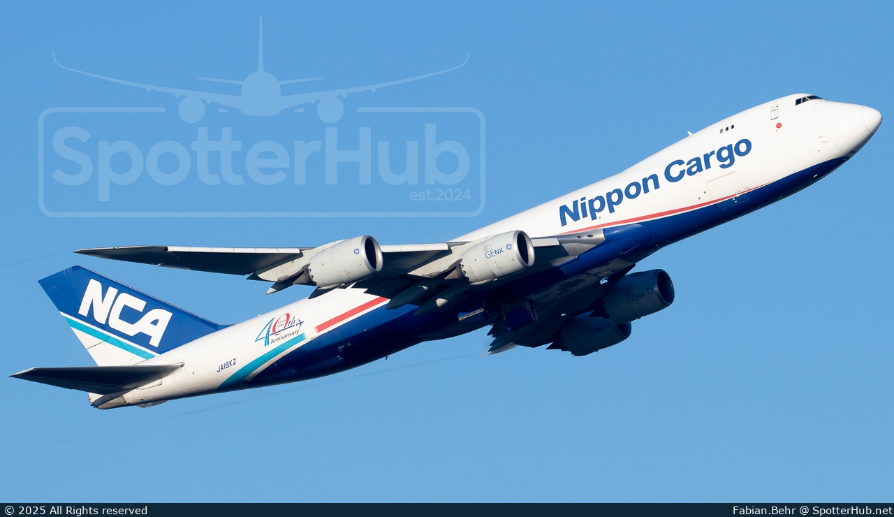 Photo of JA18KZ - Boeing 747-8KZF operated by Nippon Cargo Airlines