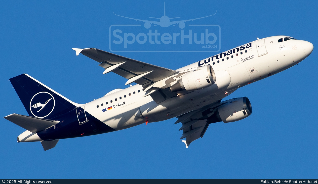 Photo of D-AILN - Airbus A319-114 operated by Lufthansa