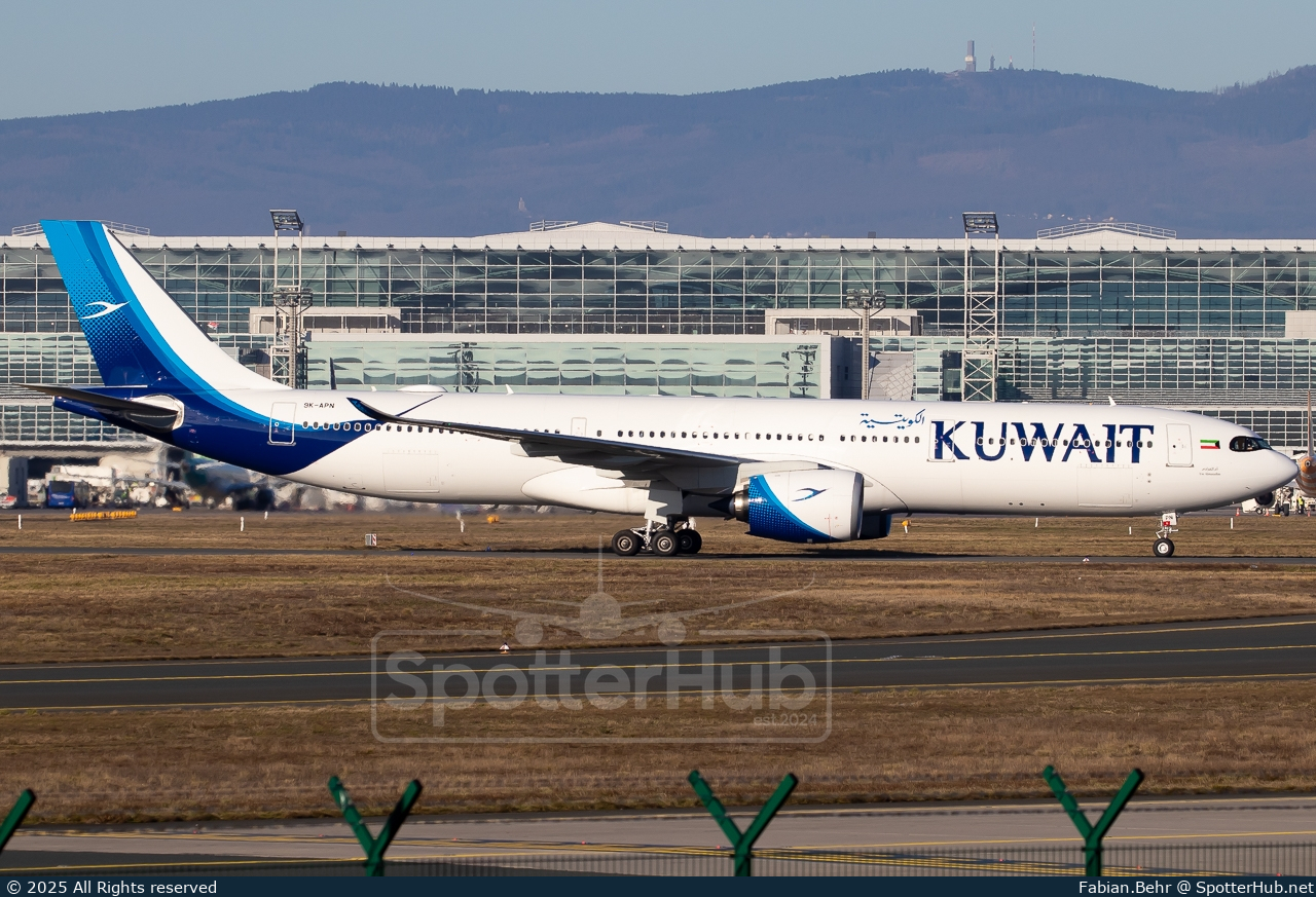 Photo of 9K-APN - Airbus A330-941 operated by Kuwait Airways