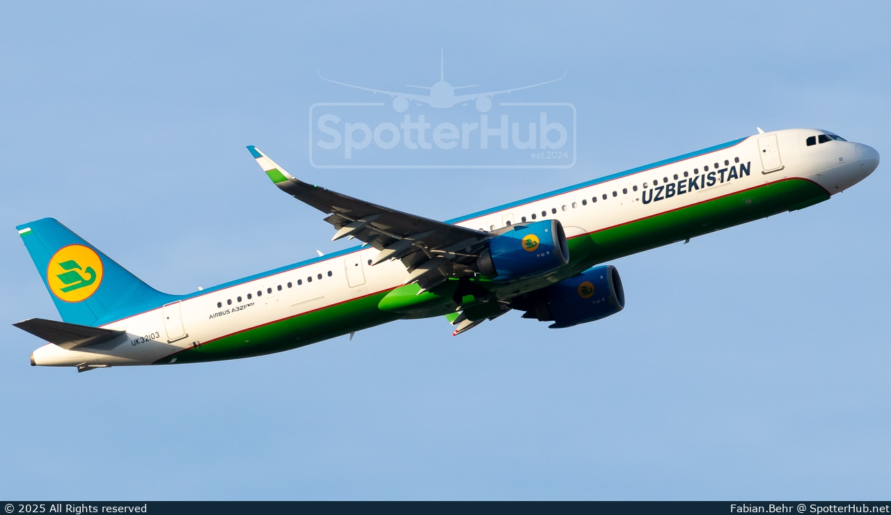Photo of UK32103 - Airbus A321-253NX operated by Uzbekistan Airways
