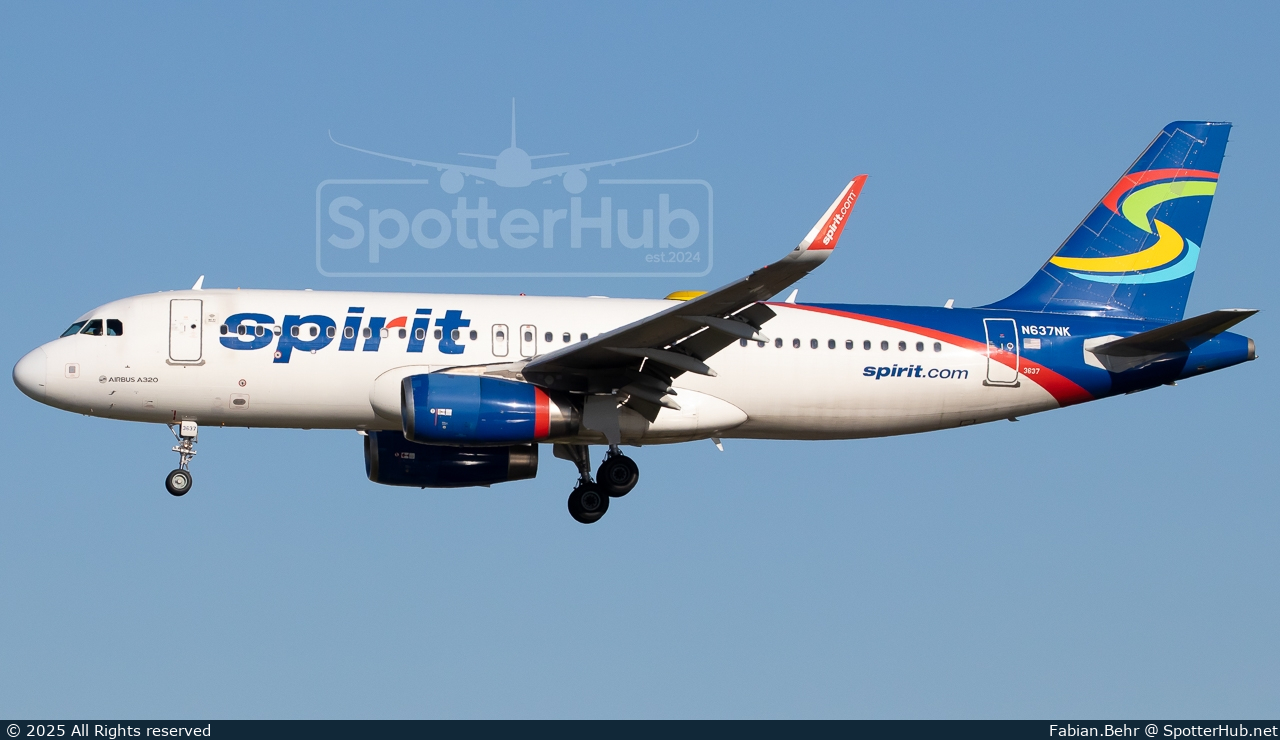 Photo of N637NK - Airbus A320-232 operated by Spirit Airlines