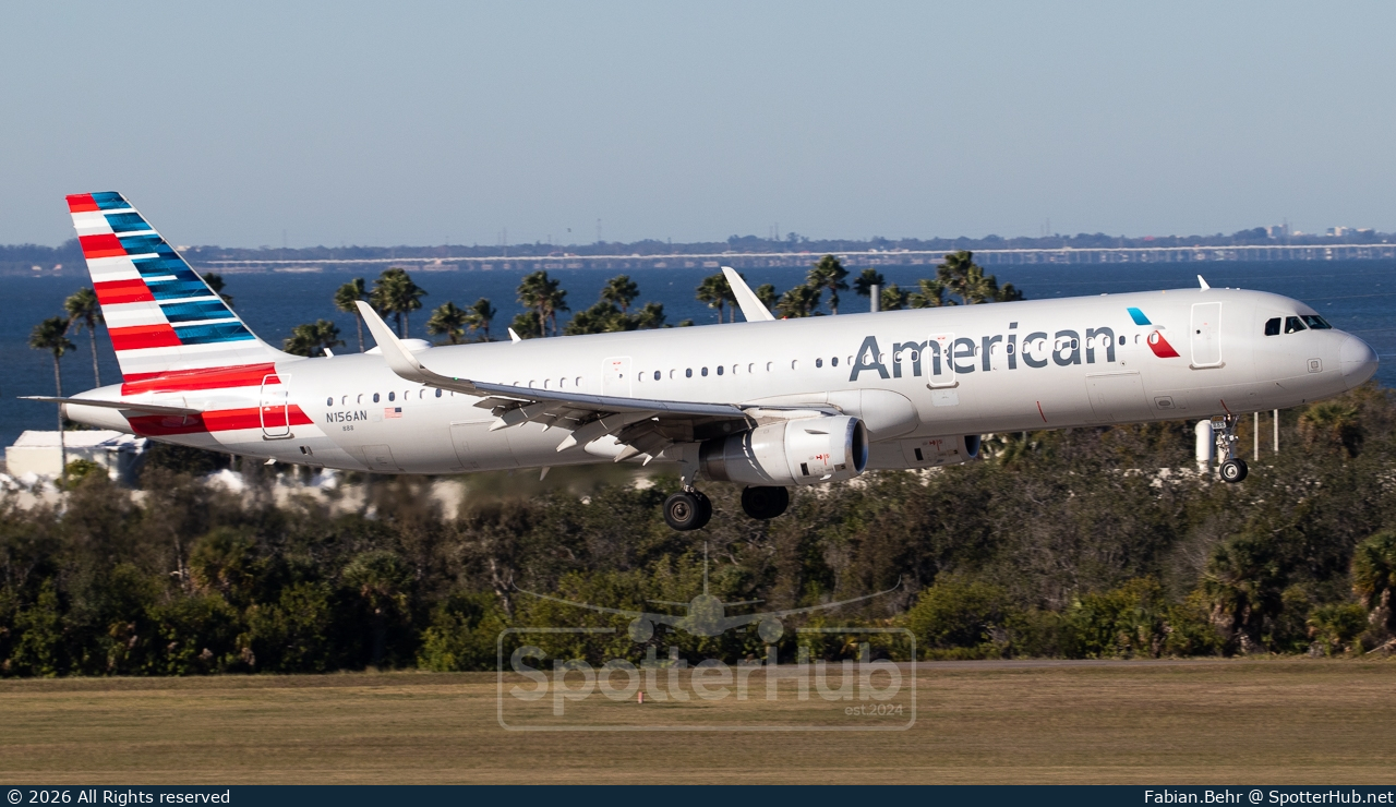 Photo of N156AN - Airbus A321-231 operated by American Airlines
