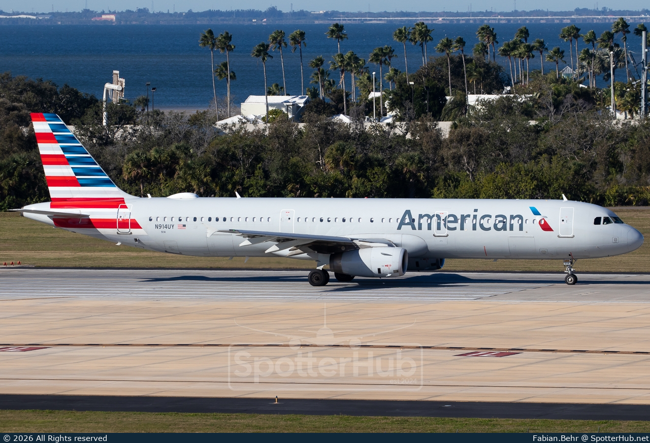 Photo of N914UY - Airbus A321-231 operated by American Airlines