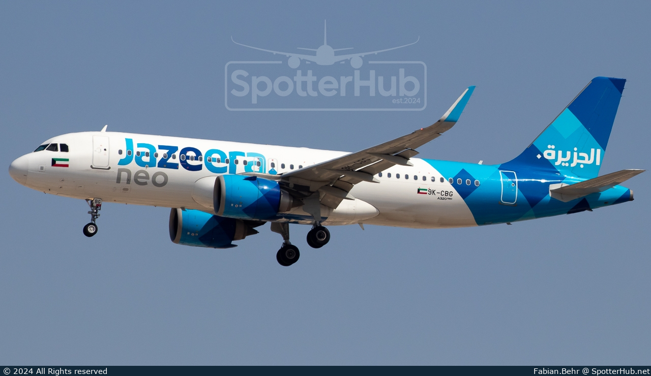 Photo of 9K-CBG - Airbus A320-251N operated by Jazeera Airways