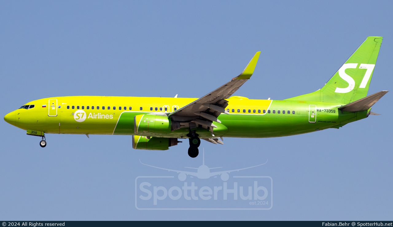 Photo of RA-73359 - Boeing 737-8Q8 operated by S7 Airlines