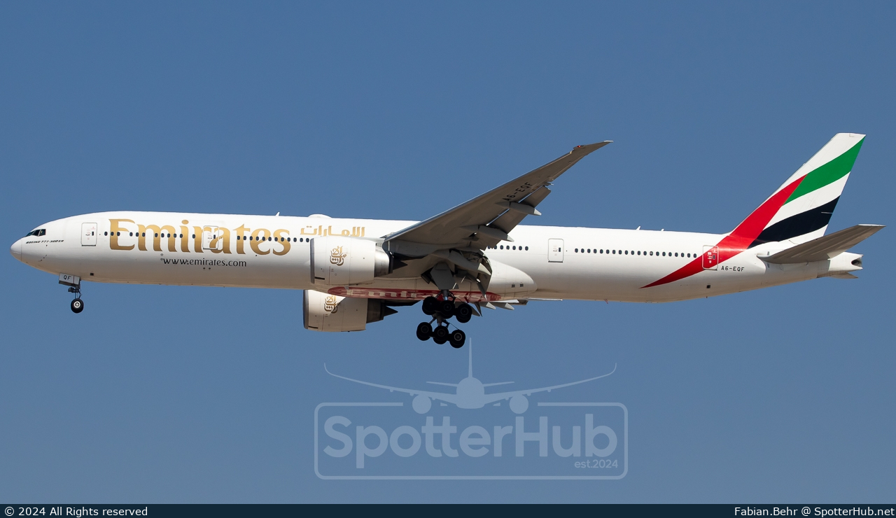 Photo of A6-EQF - Boeing 777-31H(ER) operated by Emirates