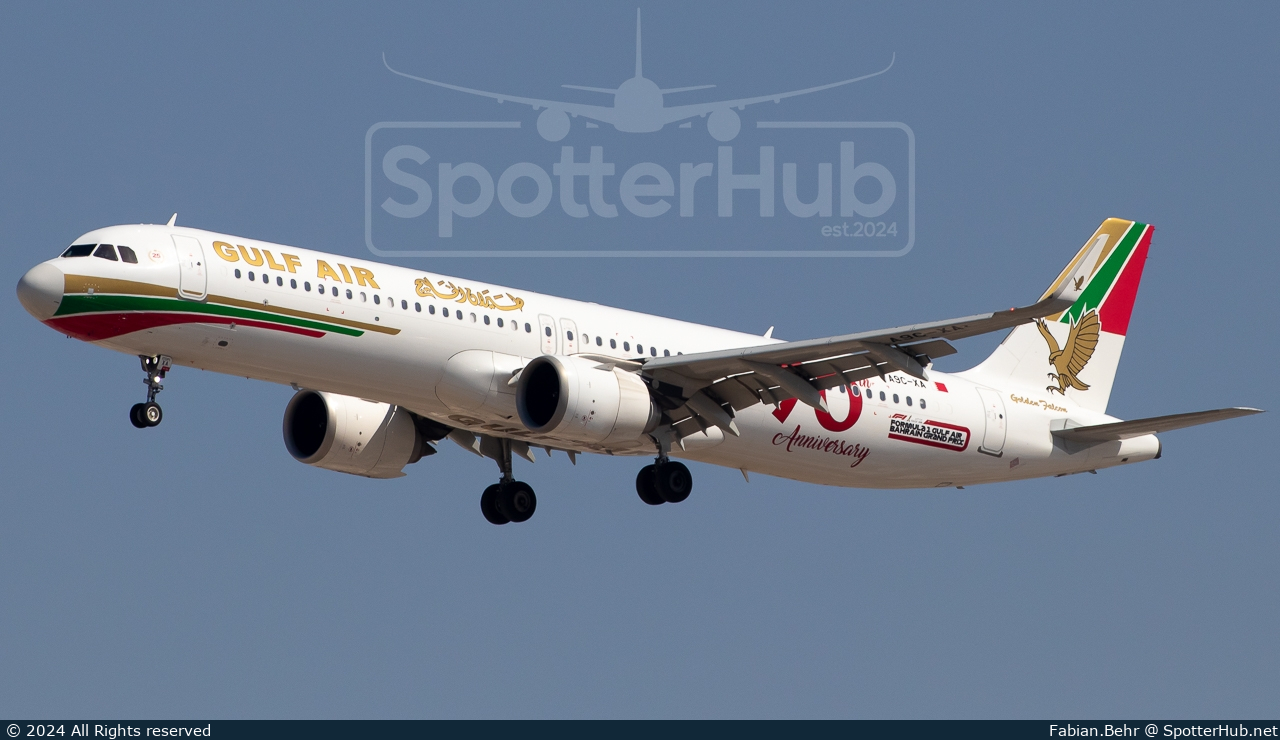 Photo of A9C-XA - Airbus A321-253NX operated by Gulf Air
