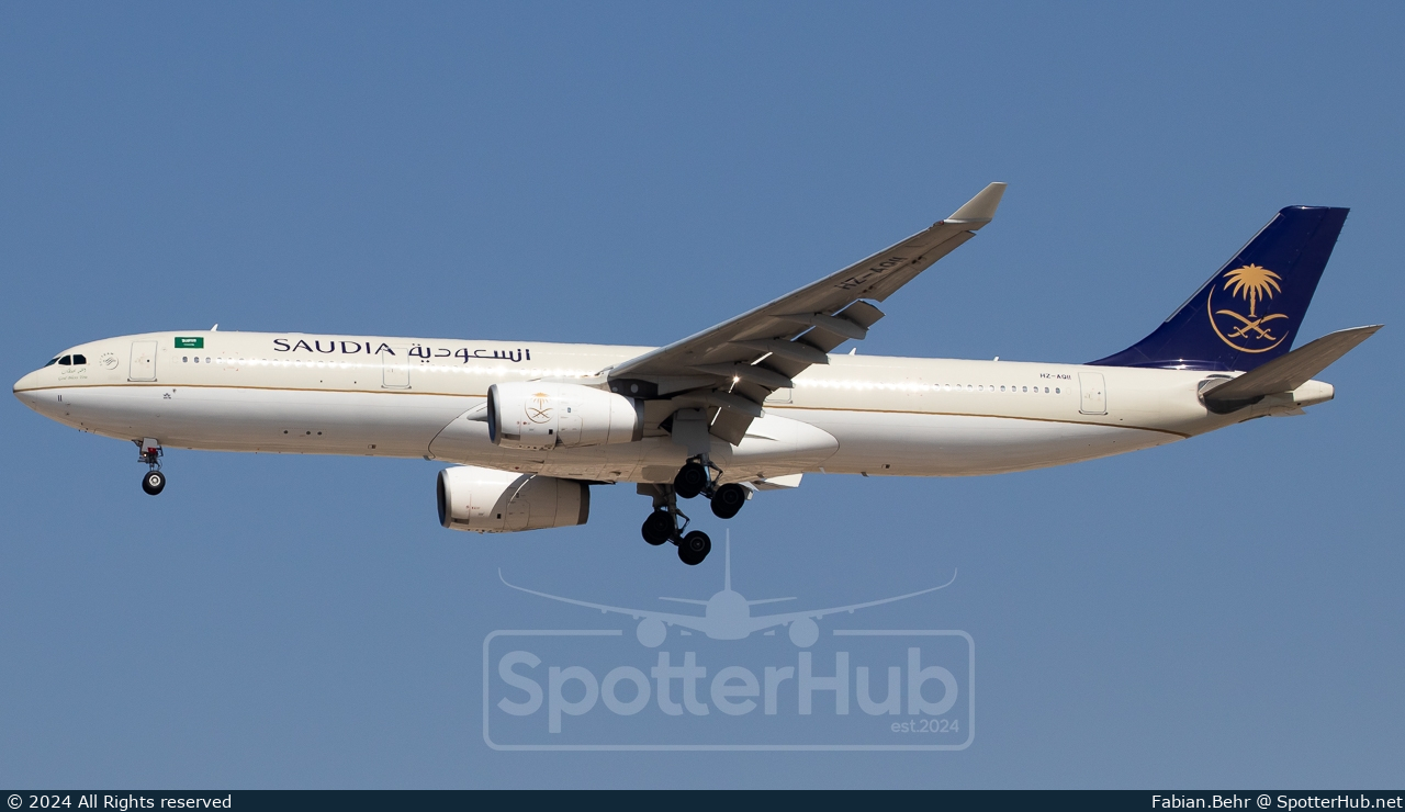 Photo of HZ-AQ11 - Airbus A330-343 operated by Saudia