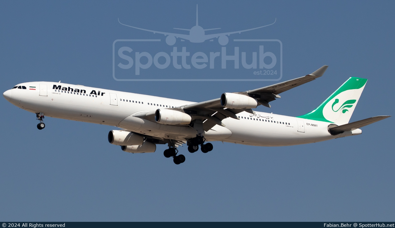 Photo of EP-MMT - Airbus A340-313 operated by Mahan Air