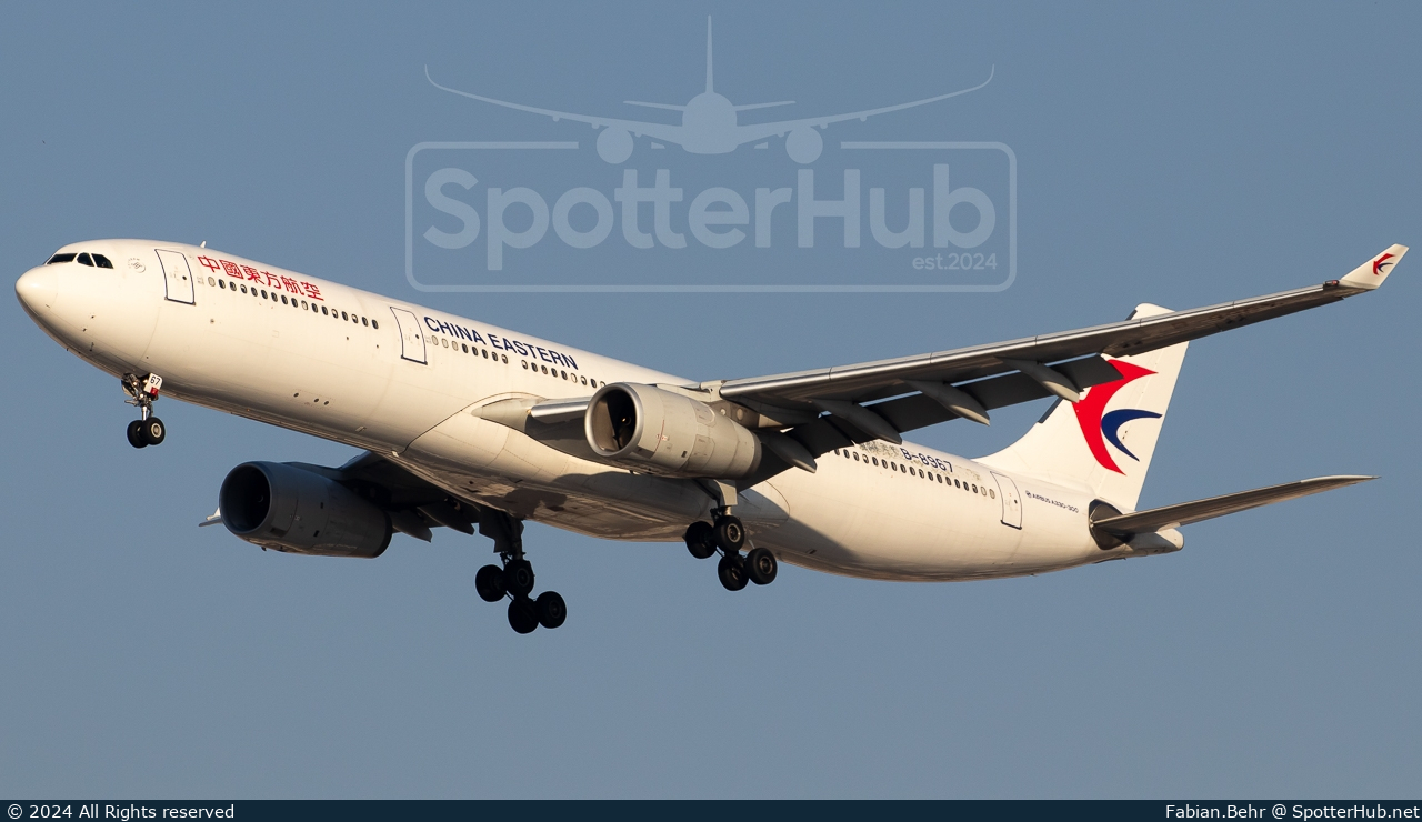 Photo of B-8967 - Airbus A330-343 operated by China Eastern Airlines