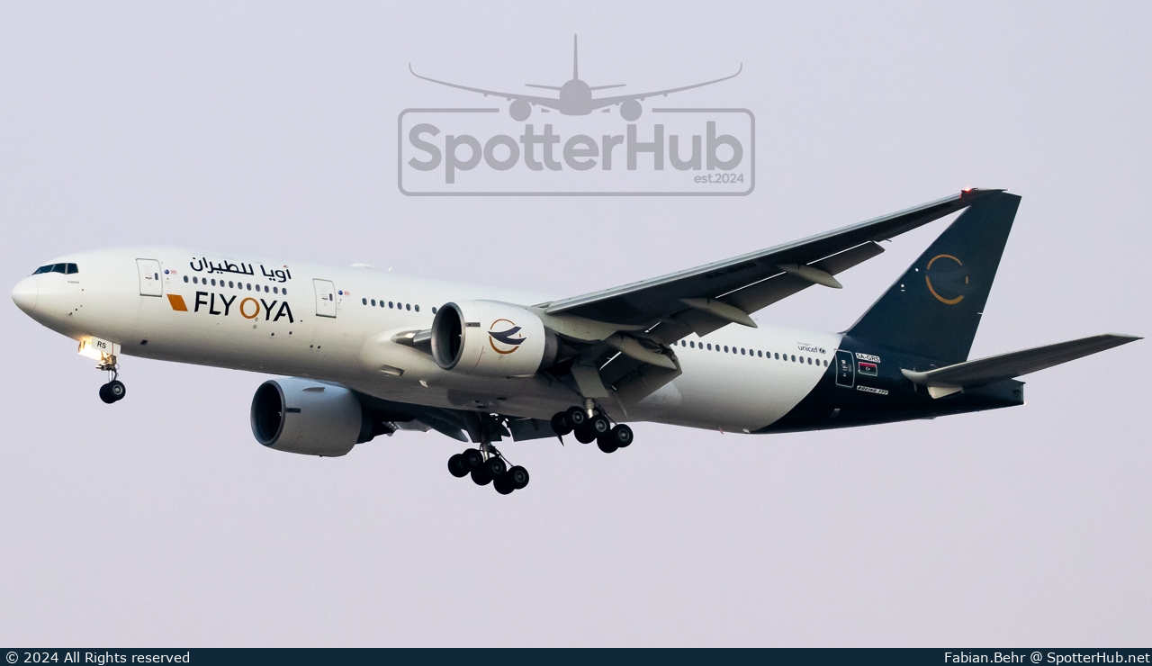 Photo of 5A-GRS - Boeing 777-246(ER) operated by Fly OYA