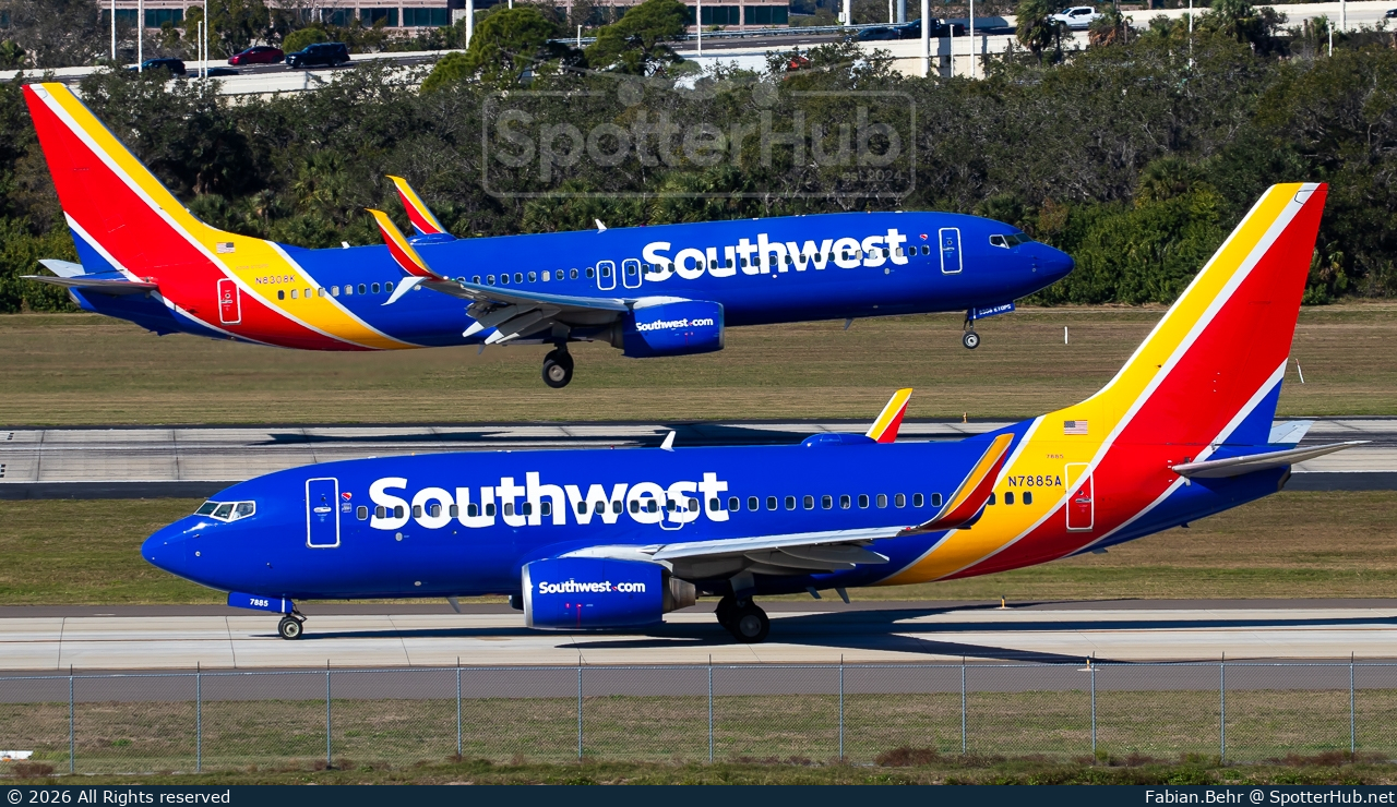 Photo of N7885A - Boeing 737-76N operated by Southwest Airlines