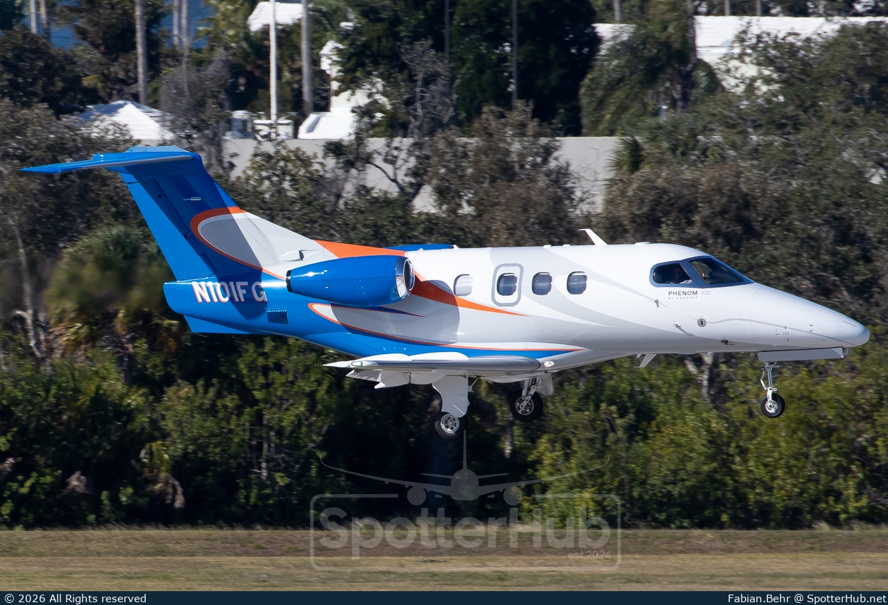 Photo of N101FG - Embraer Phenom 100 operated by University Athletic Association