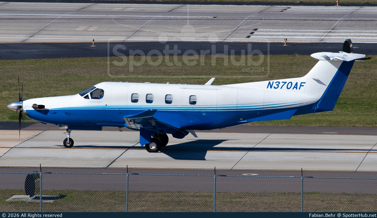 Photo of N370AF - Pilatus PC-12 NGX operated by PlaneSense