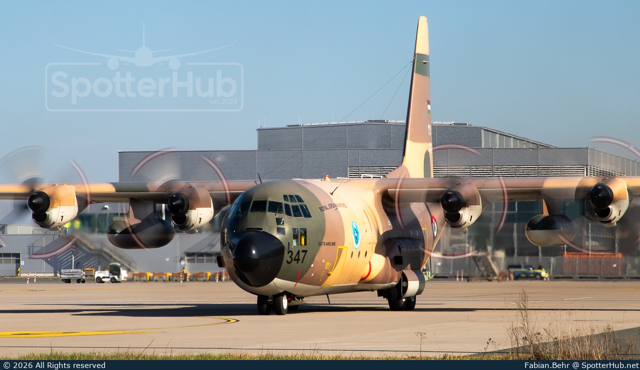 Photo of 347 - Lockheed C-130H Hercules operated by Royal Jordanian Air Force