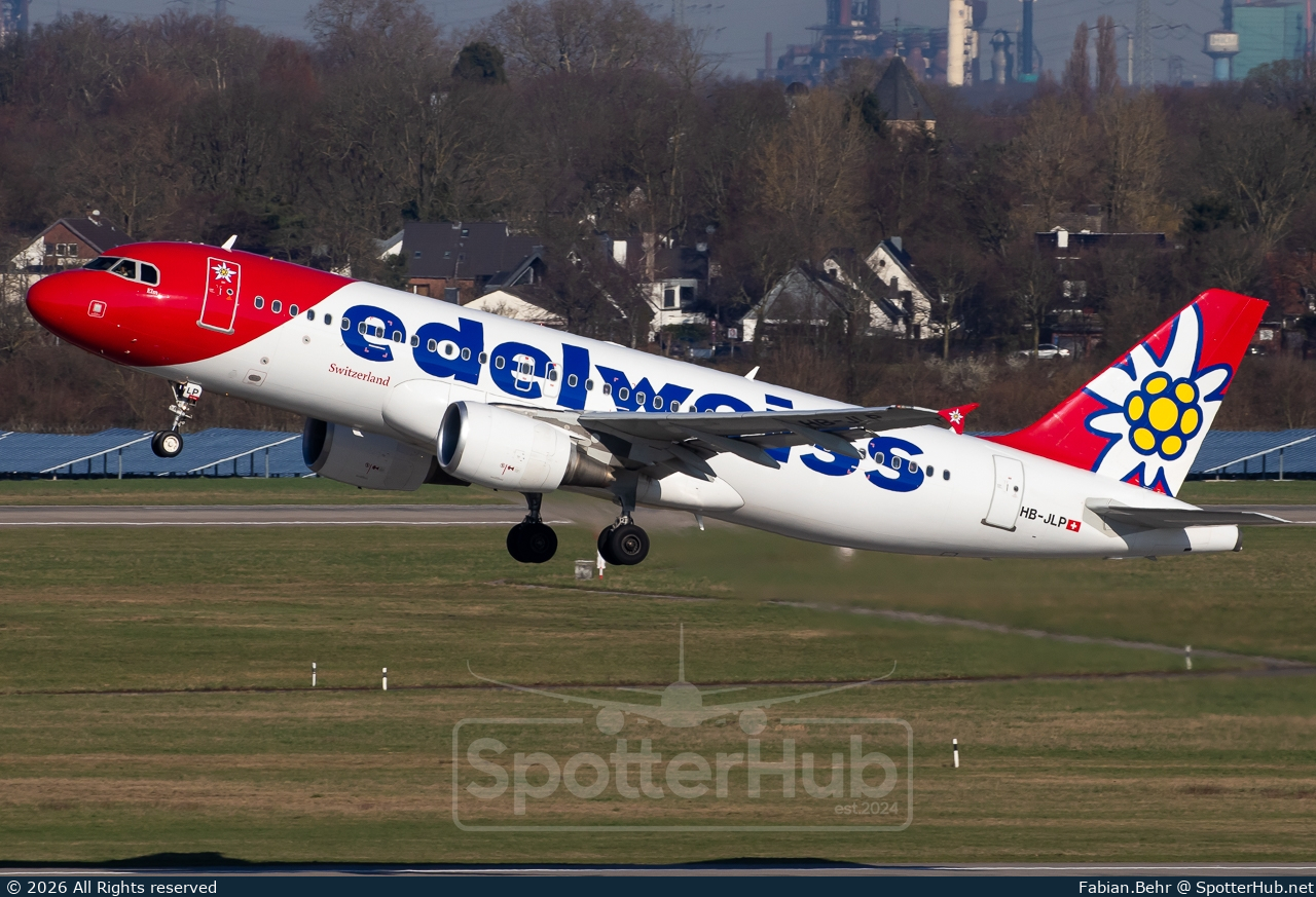Photo of HB-JLP - Airbus A320-214 operated by Edelweiss Air