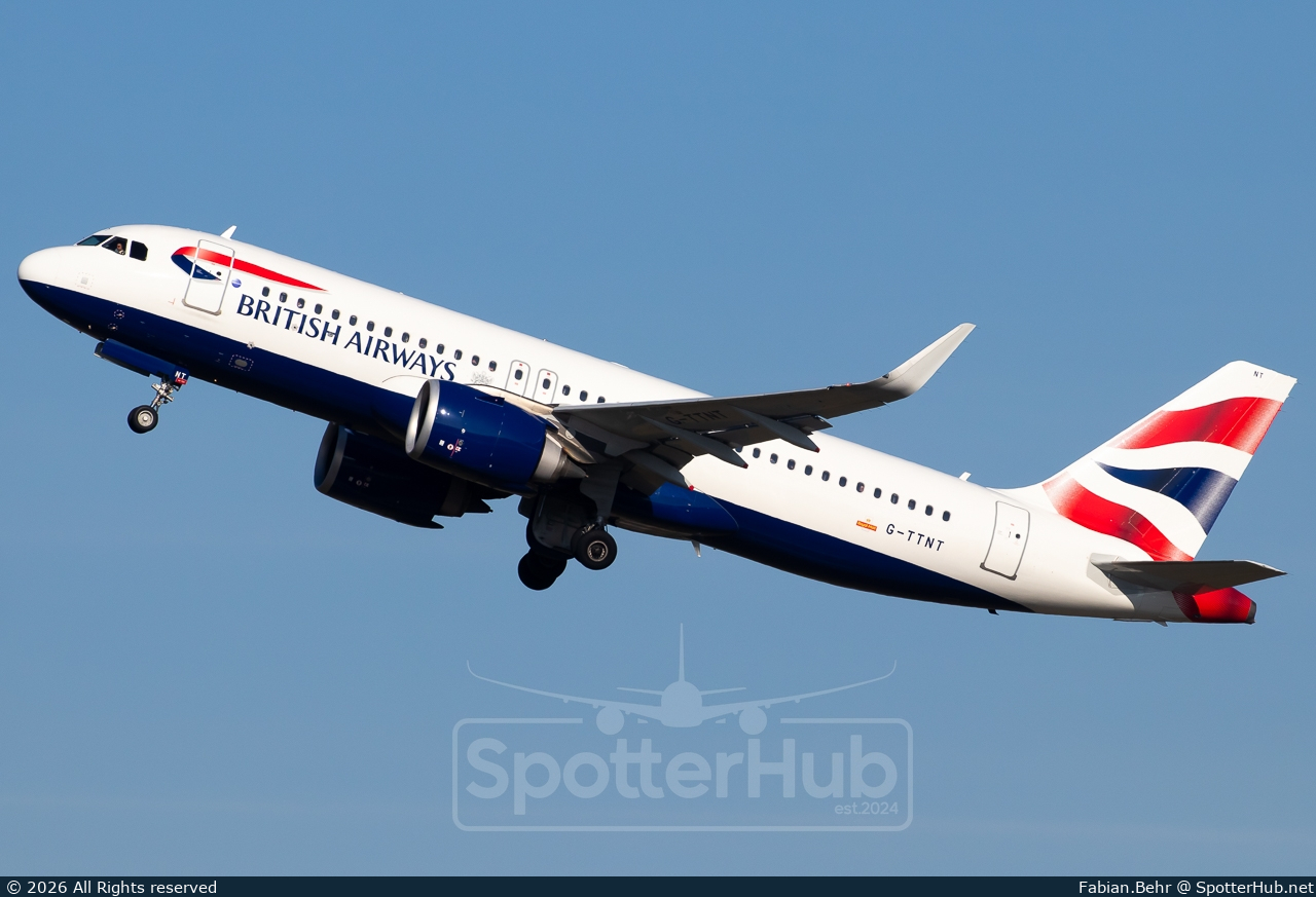 Photo of G-TTNT - Airbus A320-251N operated by British Airways
