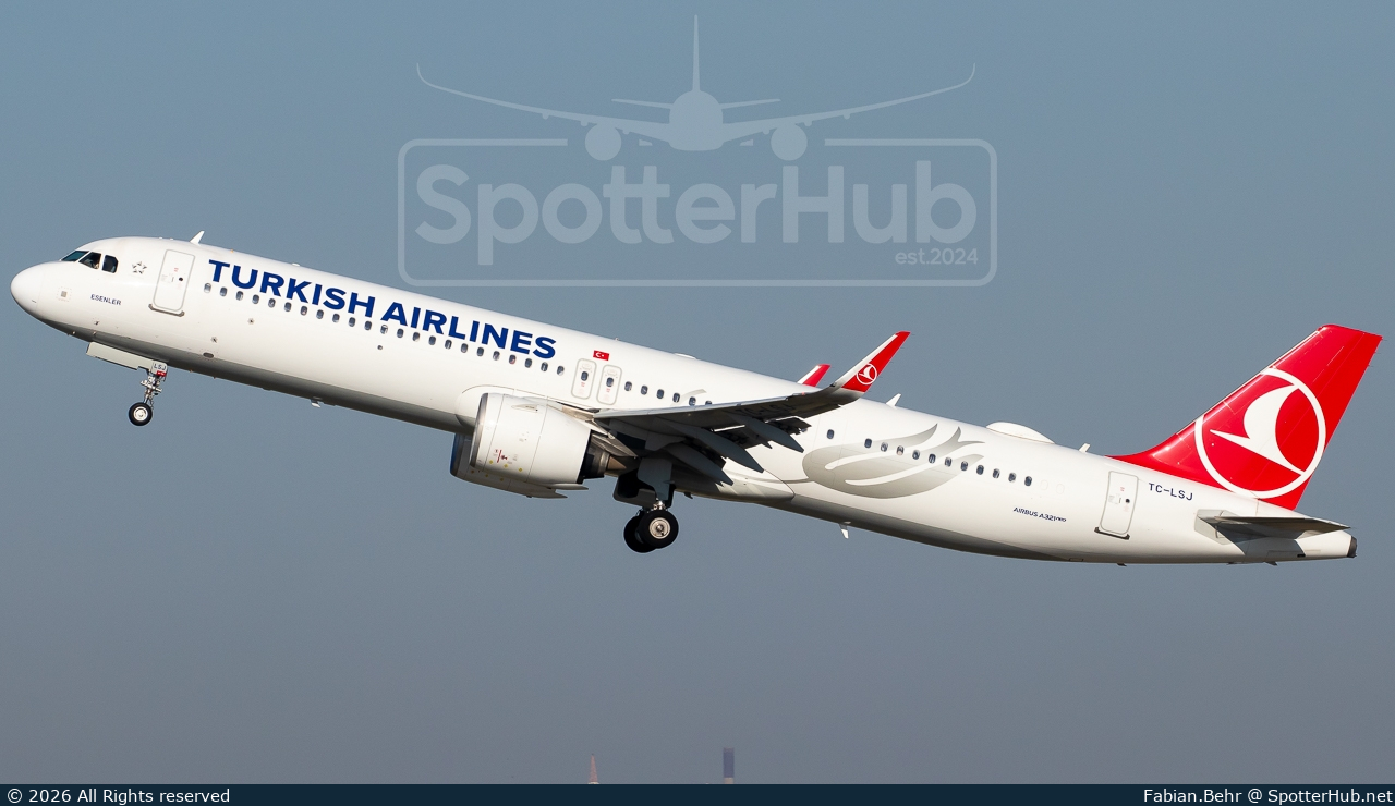 Photo of TC-LSJ - Airbus A321-271NX operated by Turkish Airlines
