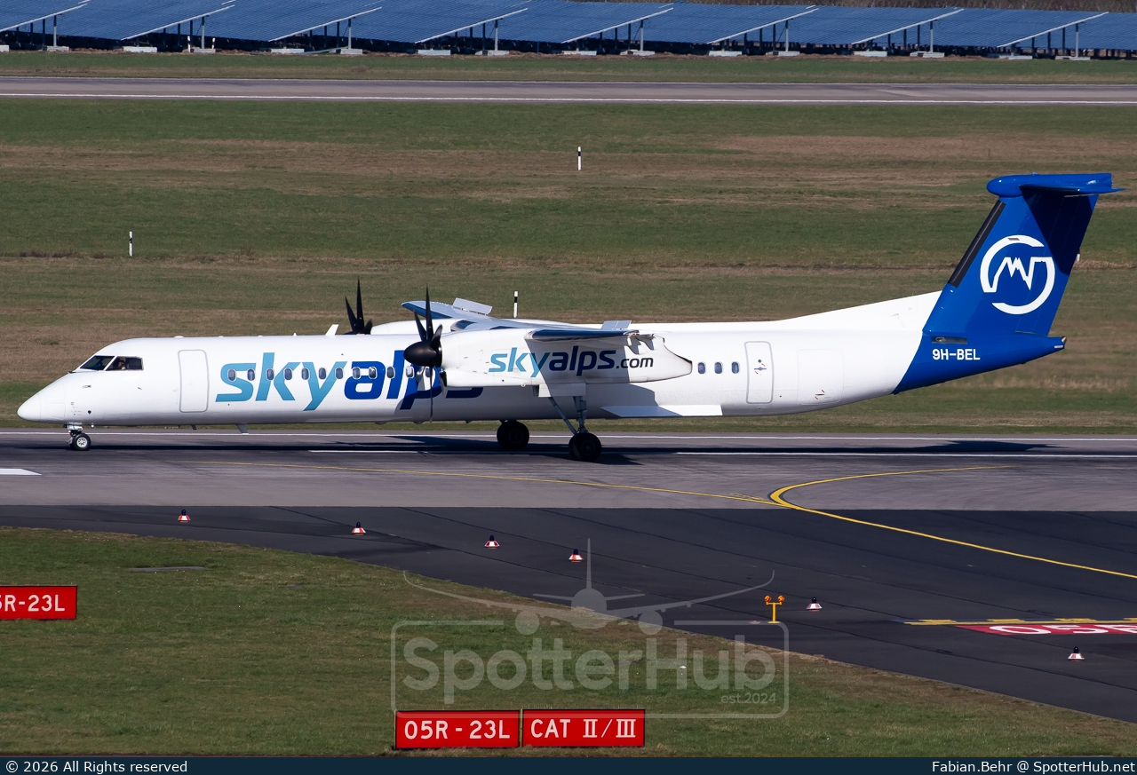 Photo of 9H-BEL - Bombardier DHC-8-402 Dash 8 Q400 operated by SkyAlps