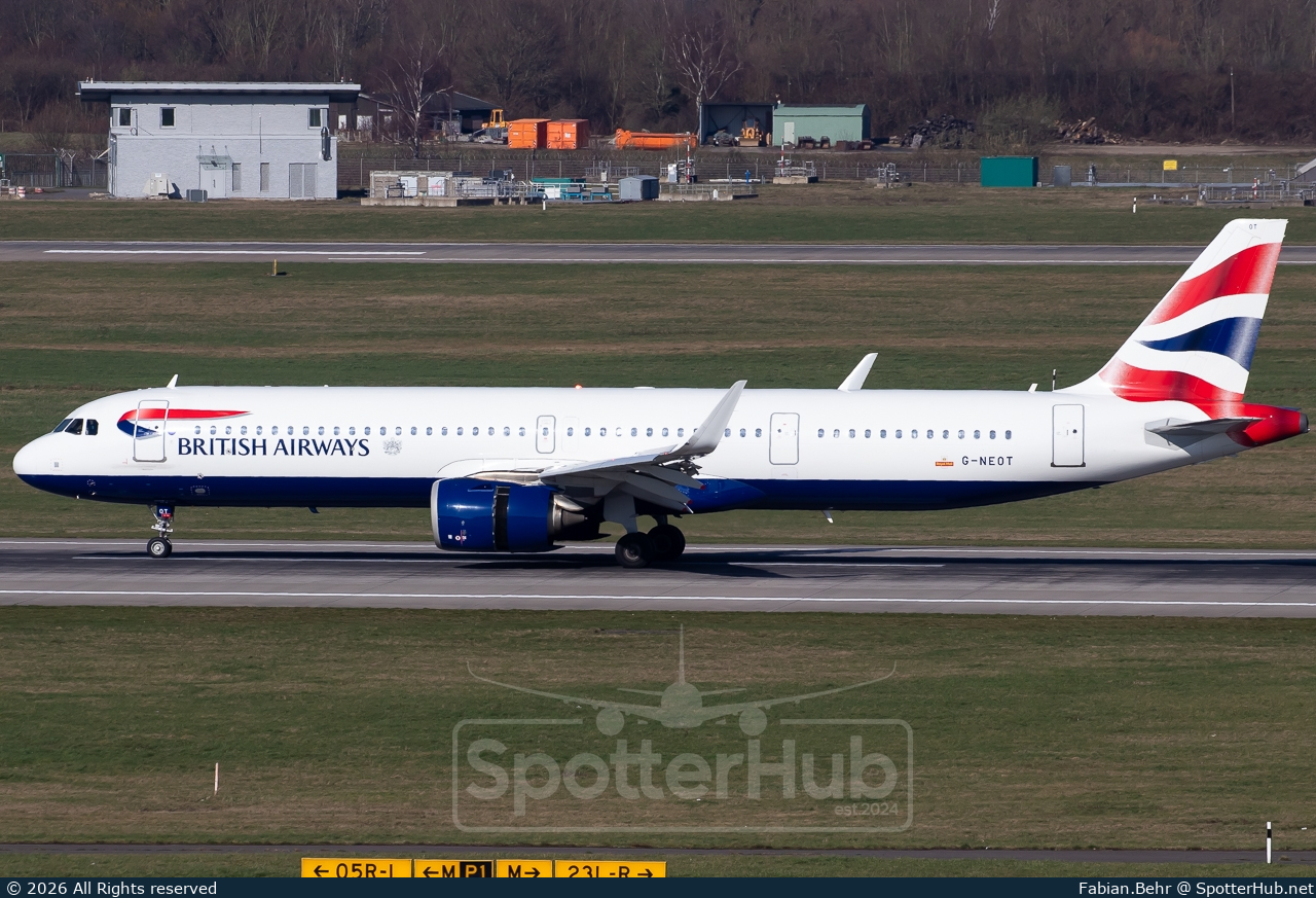 Photo of G-NEOT - Airbus A321-251NX operated by British Airways