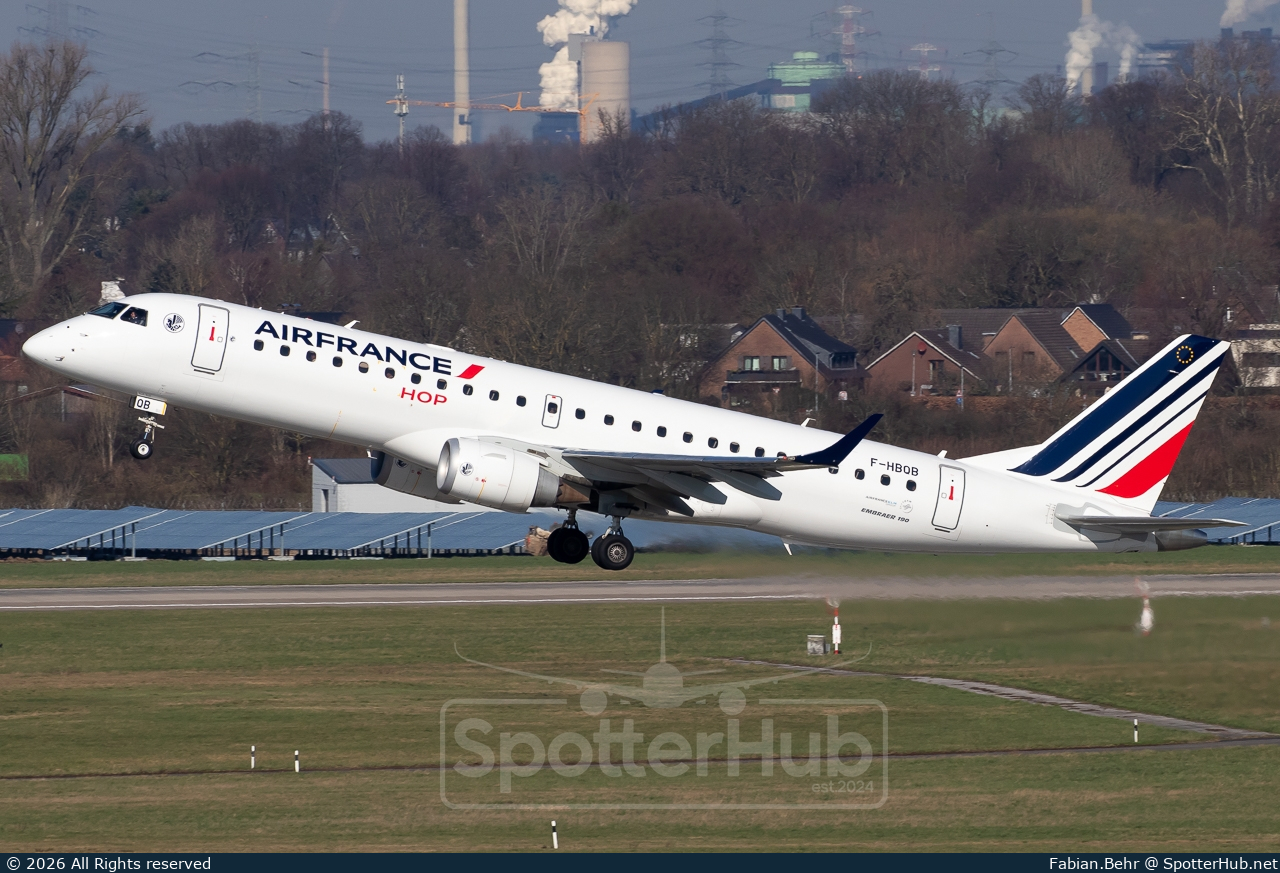 Photo of F-HBQB - Embraer ERJ-190STD operated by Air France HOP