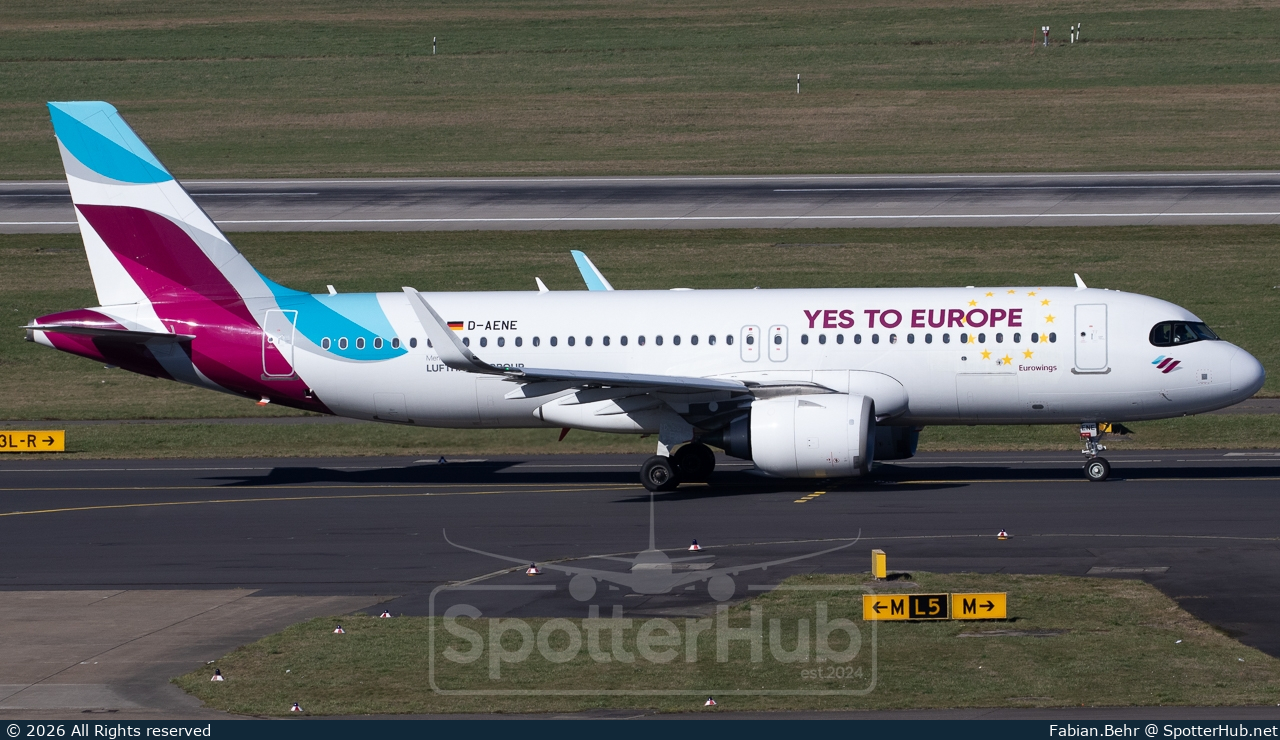 Photo of D-AENE - Airbus A320-251N operated by Eurowings