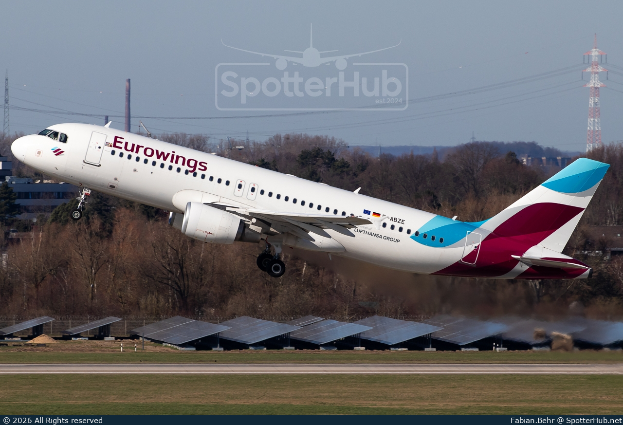 Photo of D-ABZE - Airbus A320-216 operated by Eurowings