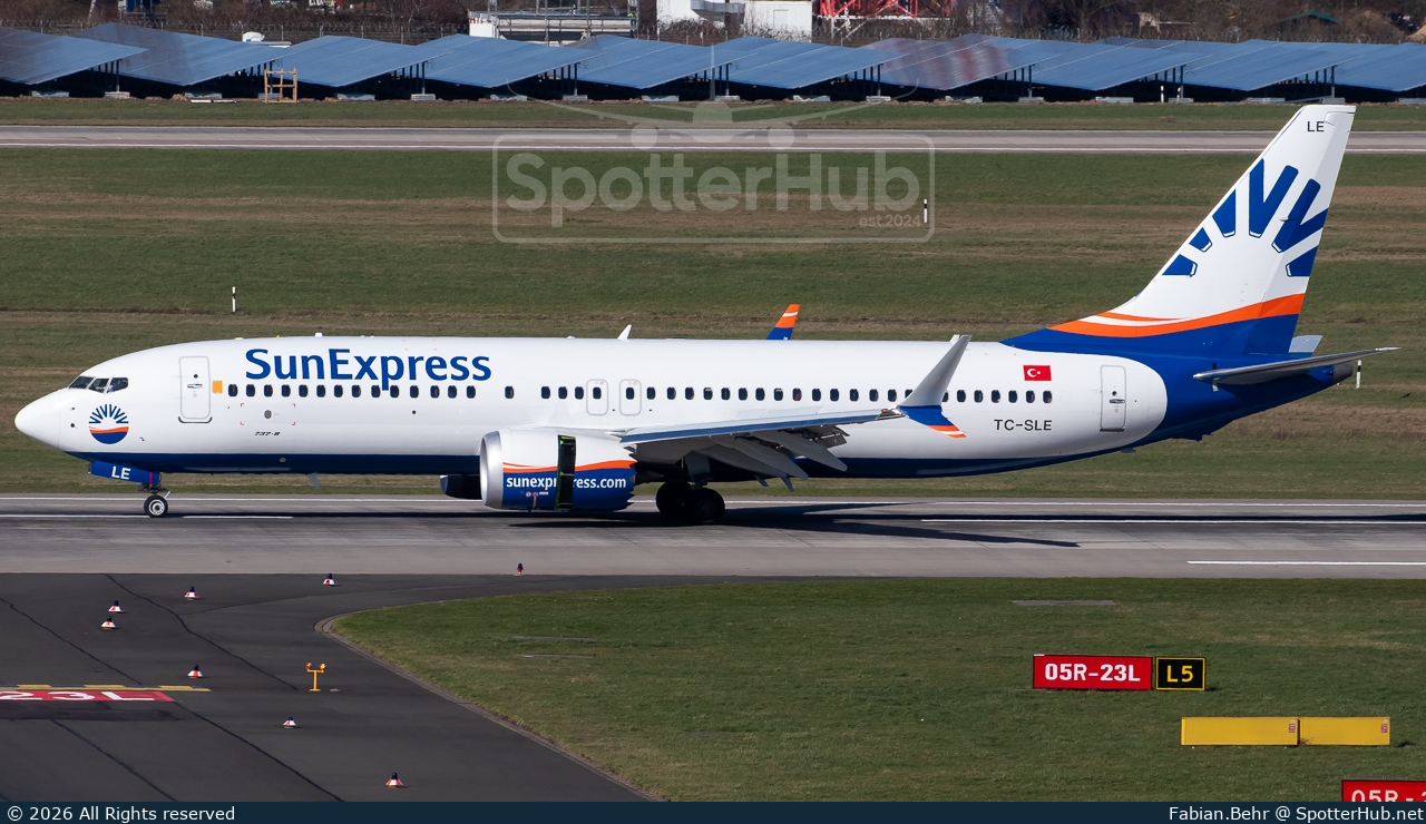 Photo of TC-SLE - Boeing 737 MAX 8 operated by SunExpress