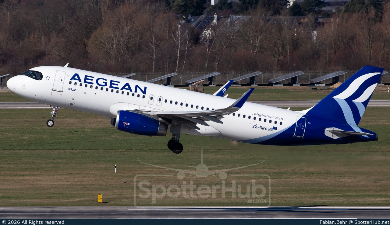 Photo of SX-DNA - Airbus A320-232 operated by Aegean Airlines